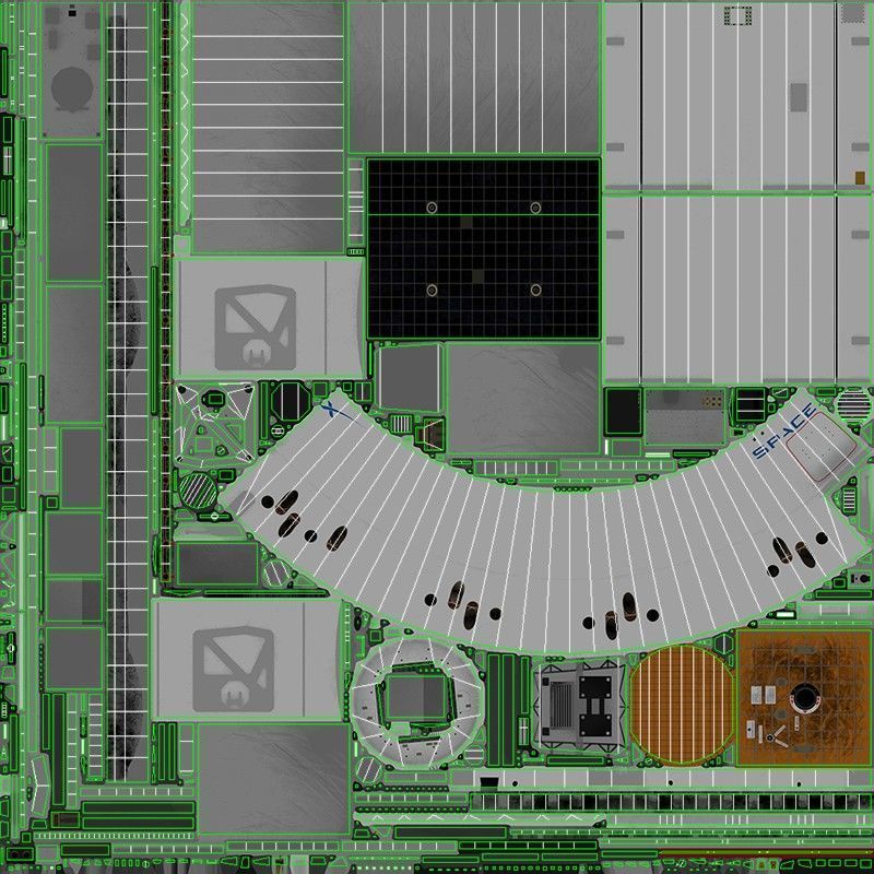 SpaceX Dragon Spacecraft Low-poly 3D model_21