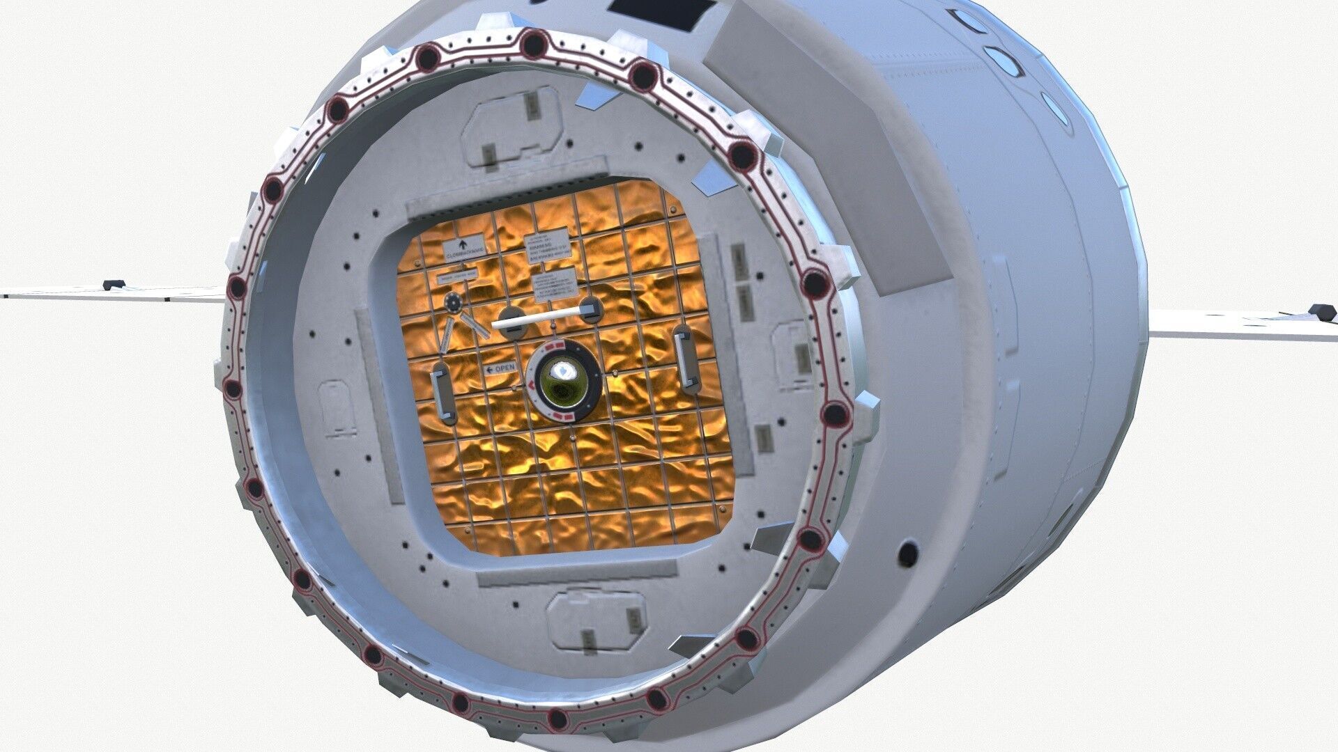 SpaceX Dragon Spacecraft Low-poly 3D model_8