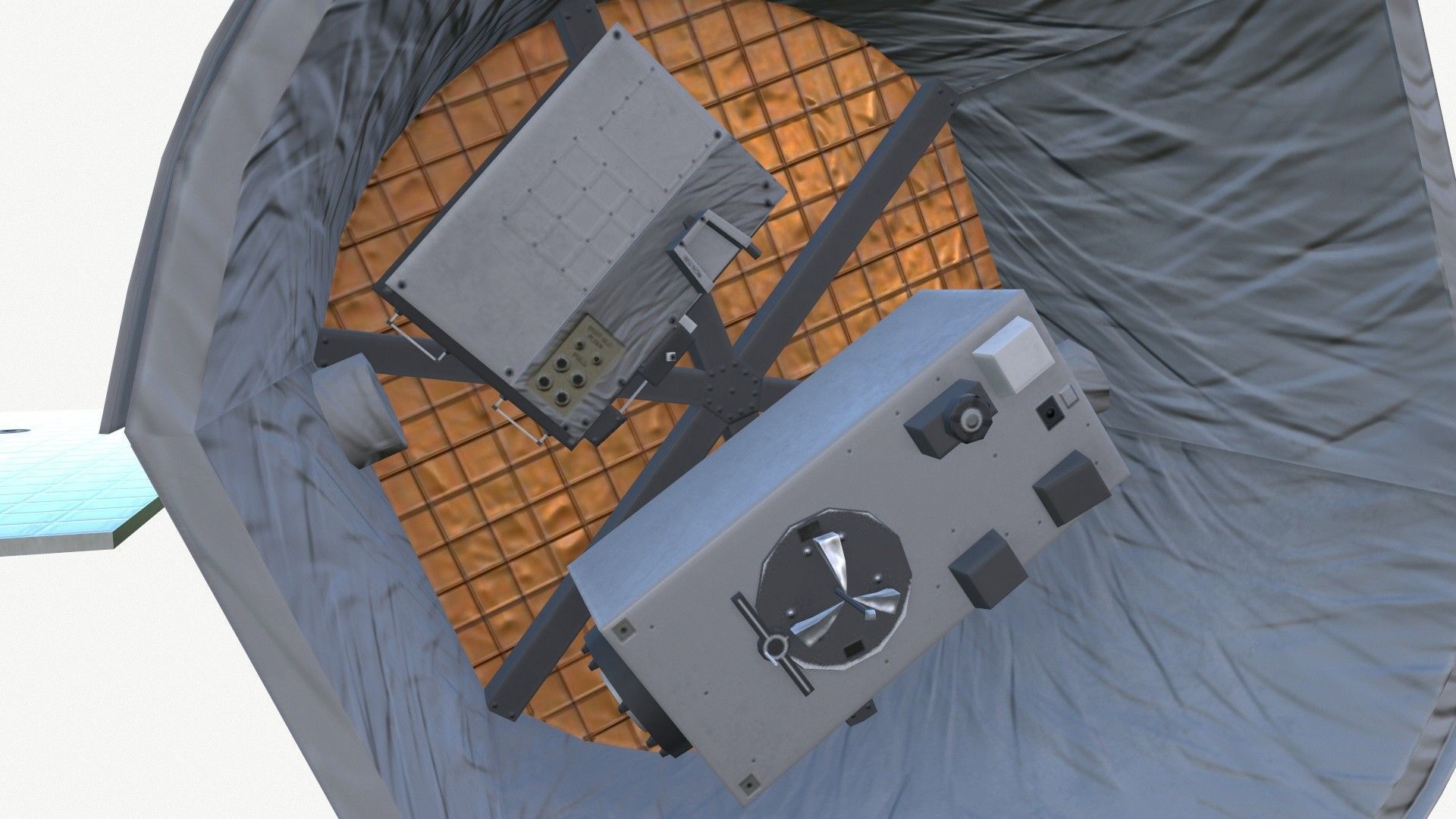 SpaceX Dragon Spacecraft Low-poly 3D model_9