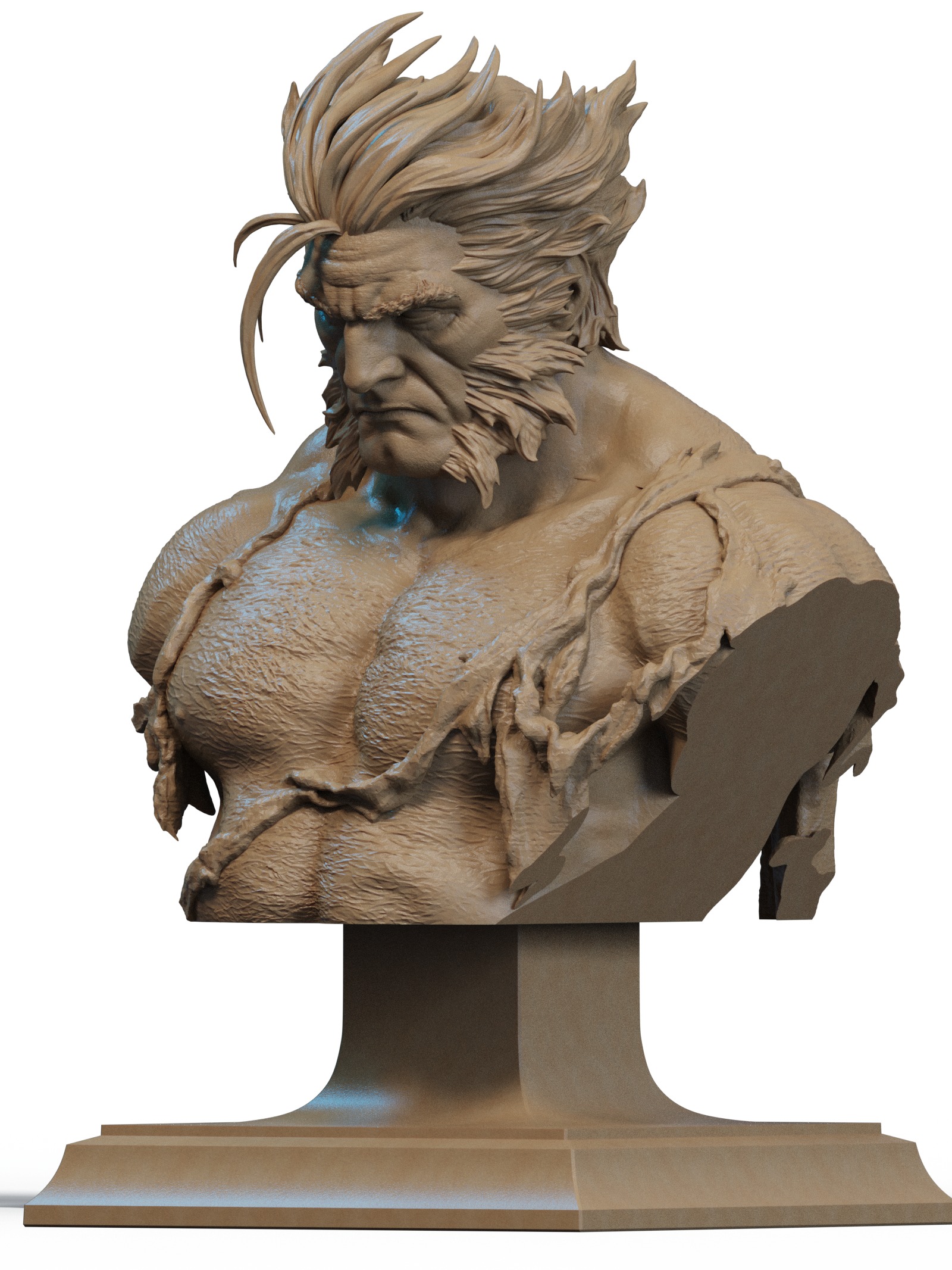 Logan Bust 3D Print 3D print model_1