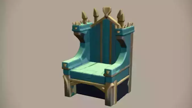 ornate medieval throne 