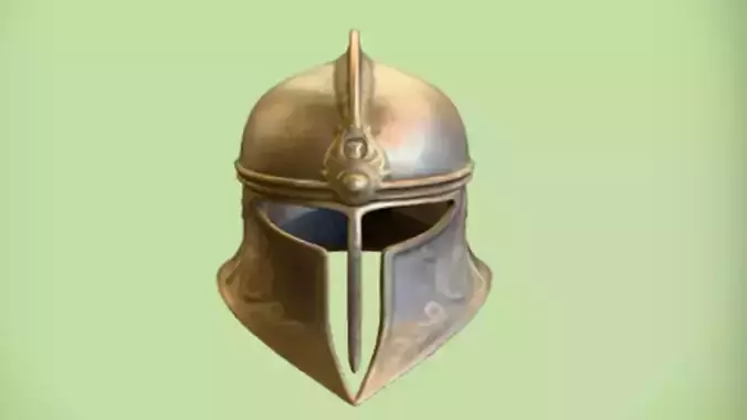 ornate medieval helmet