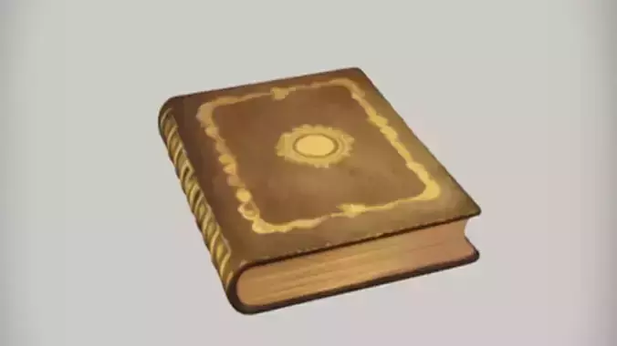 ornate leather bound book