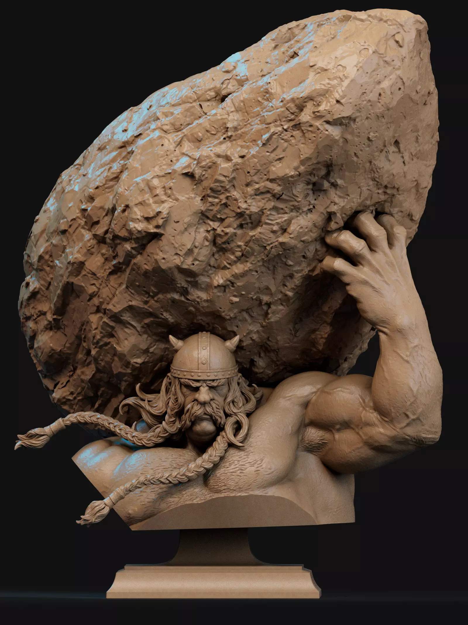 Obelix Bust 3D Print 3D print model