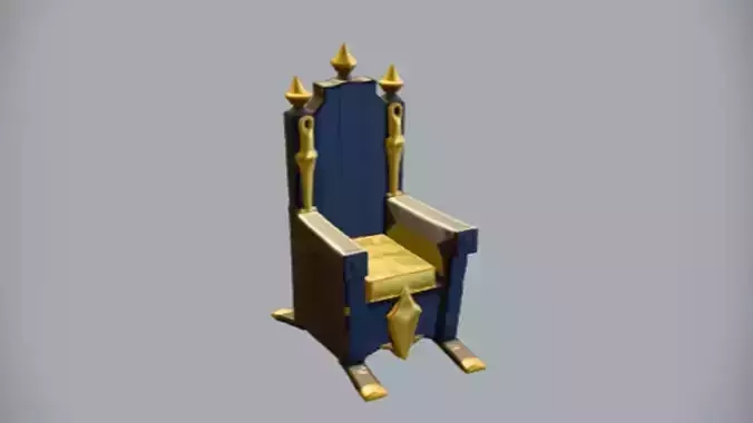 ornate black and gold throne