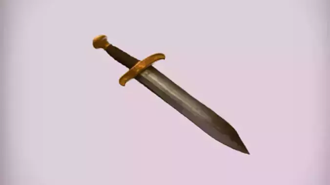 Medieval style sword 3d Game ready Model