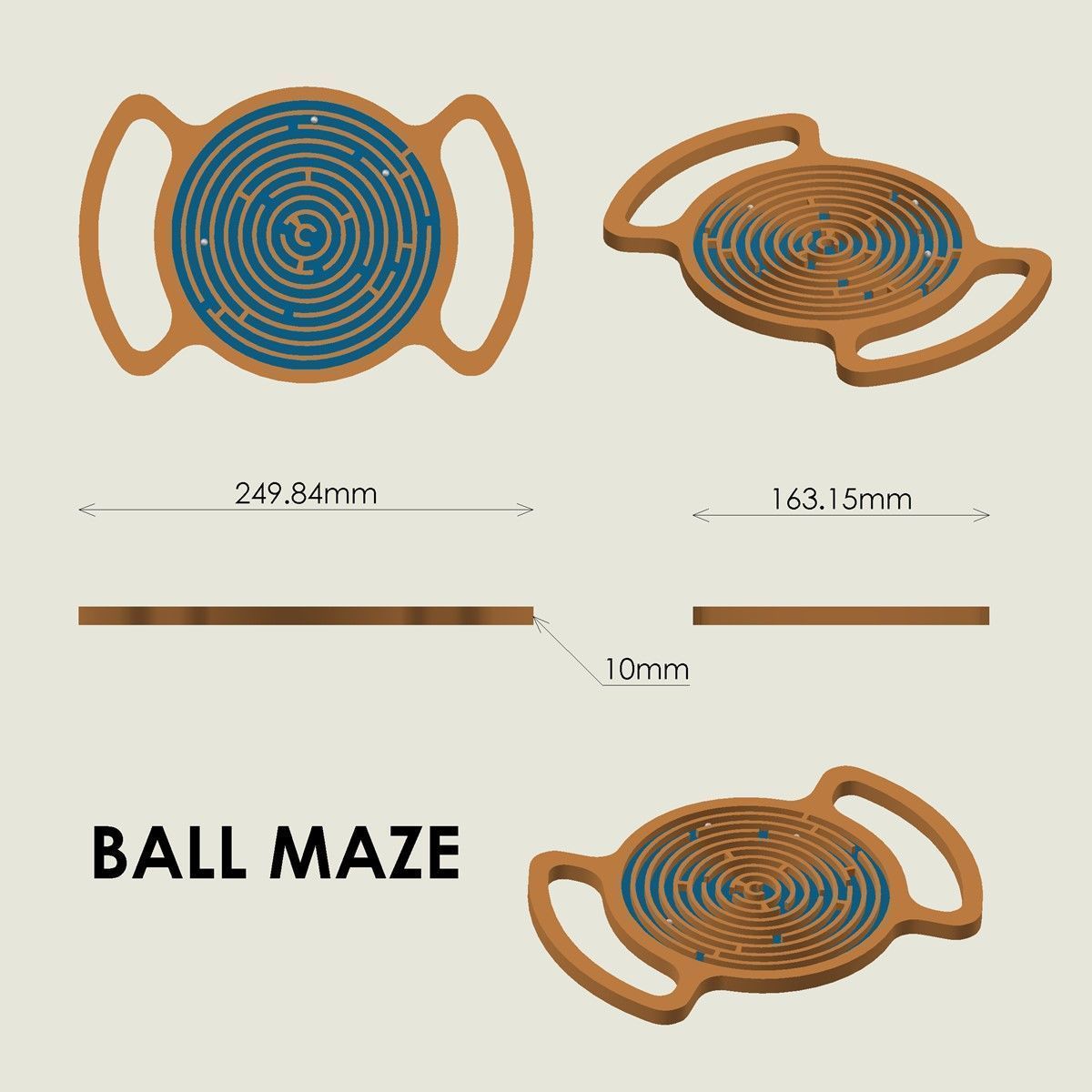 Ball Maze 3D print model_3