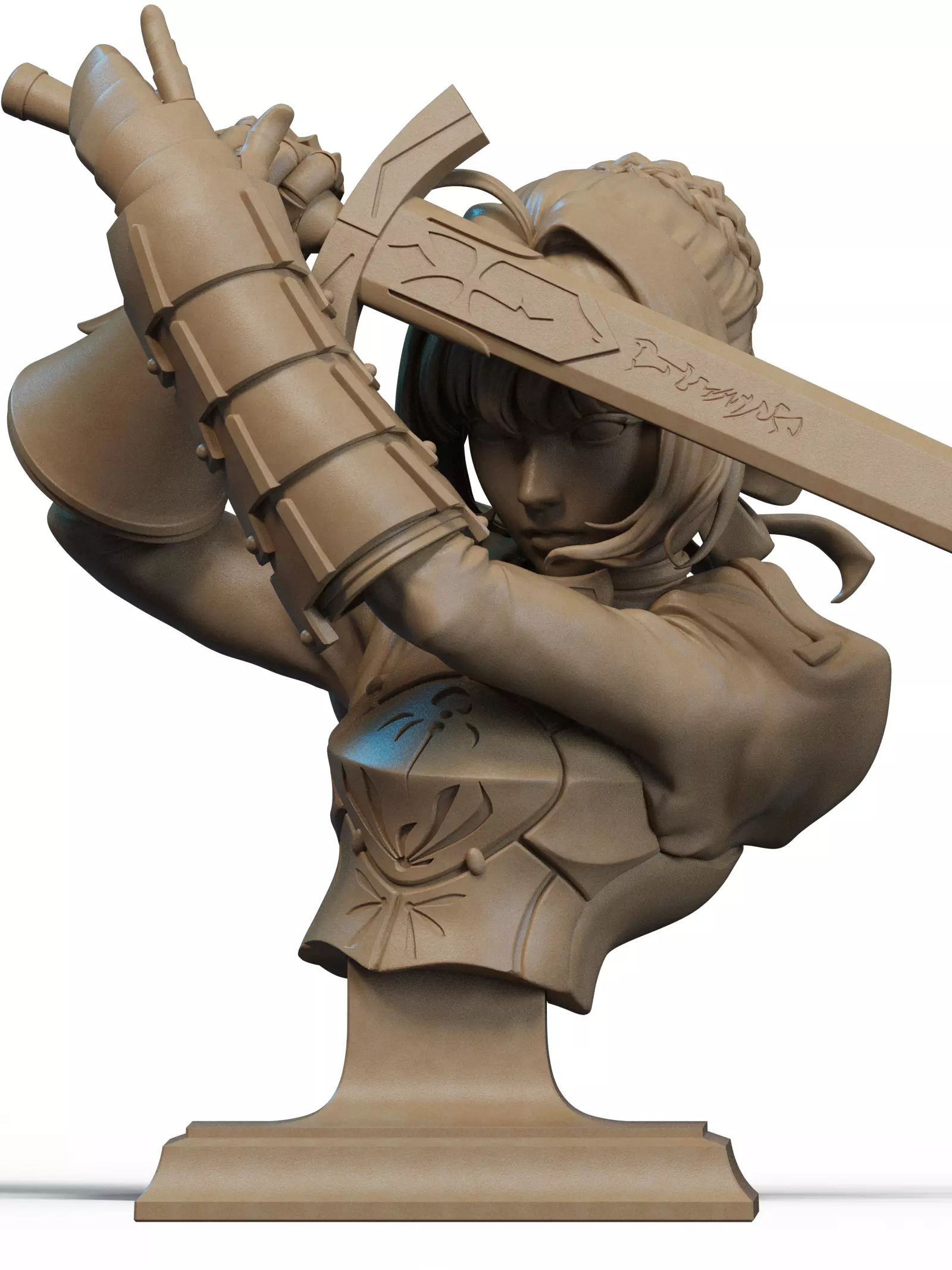 Saber Bust 3D Print 3D print model