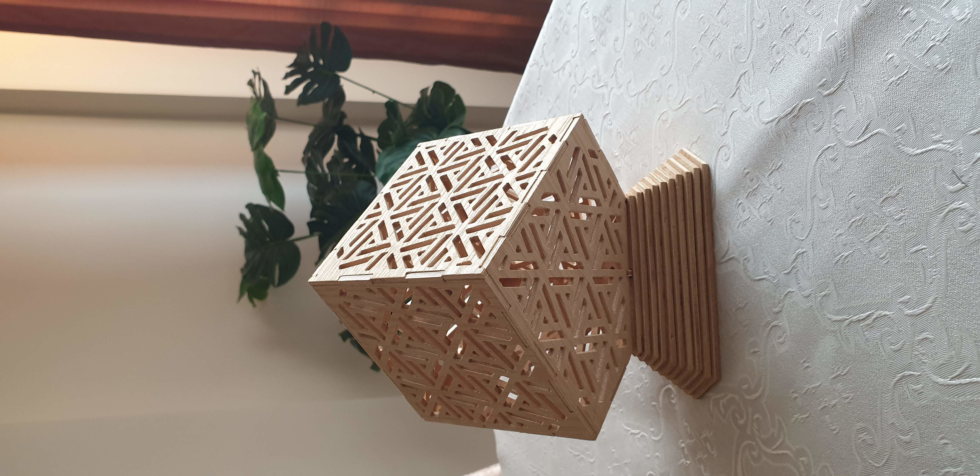 Shadow lights - Arabesque Wooden Box  3D model_8