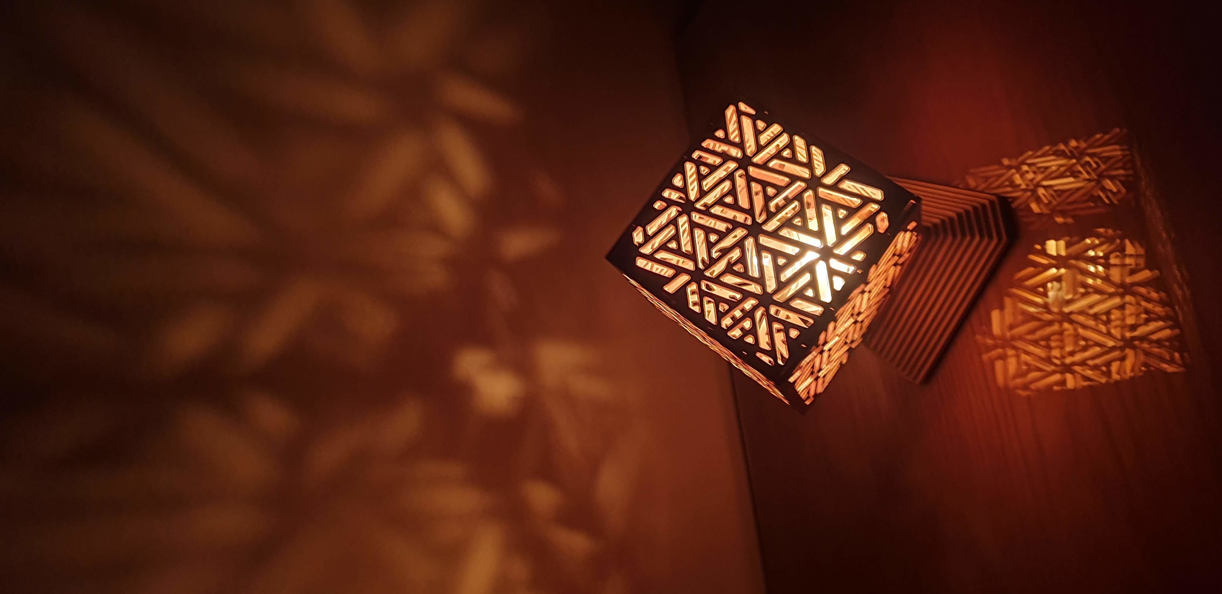 Shadow lights - Arabesque Wooden Box  3D model_13