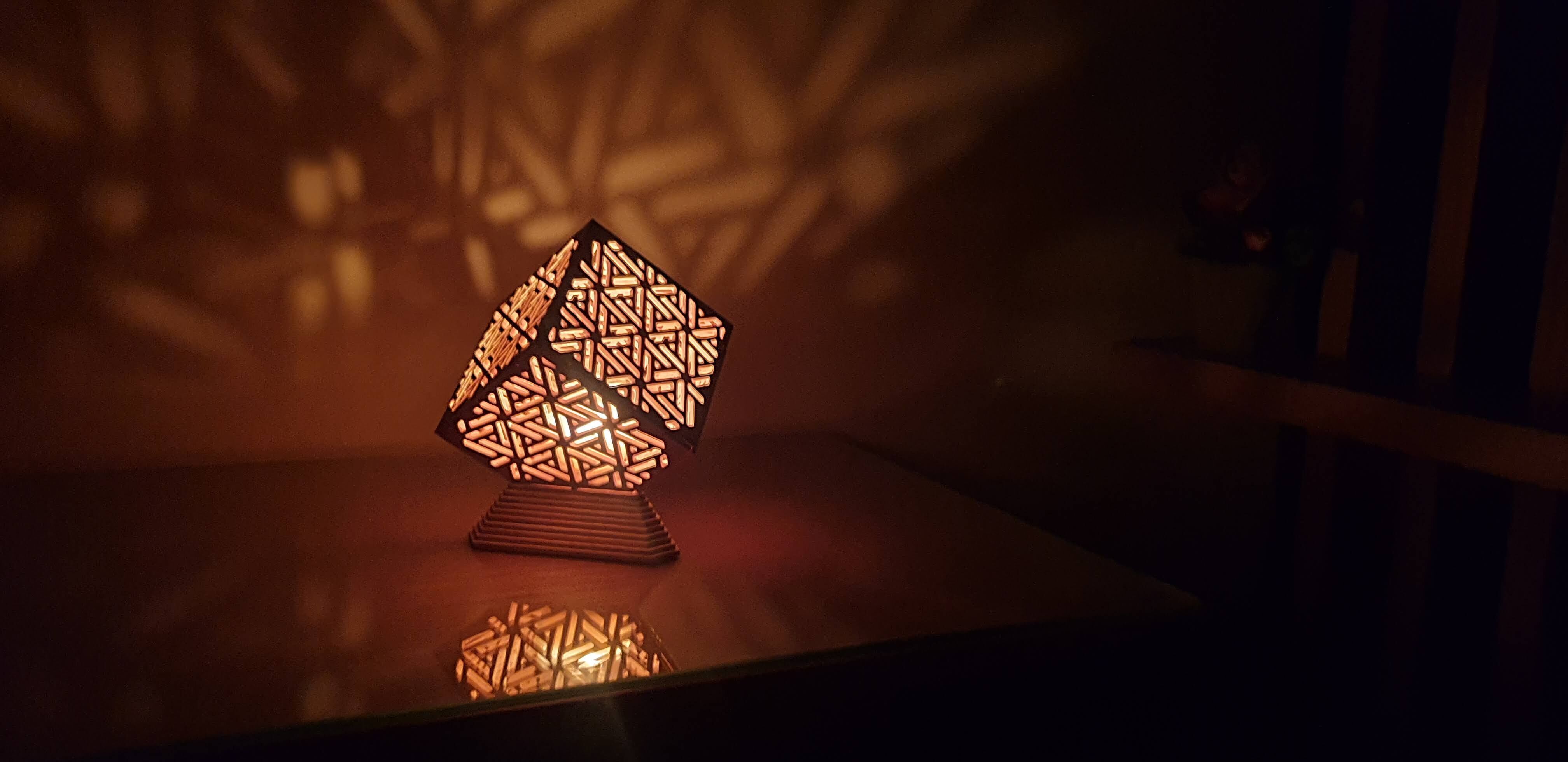 Shadow lights - Arabesque Wooden Box  3D model_15