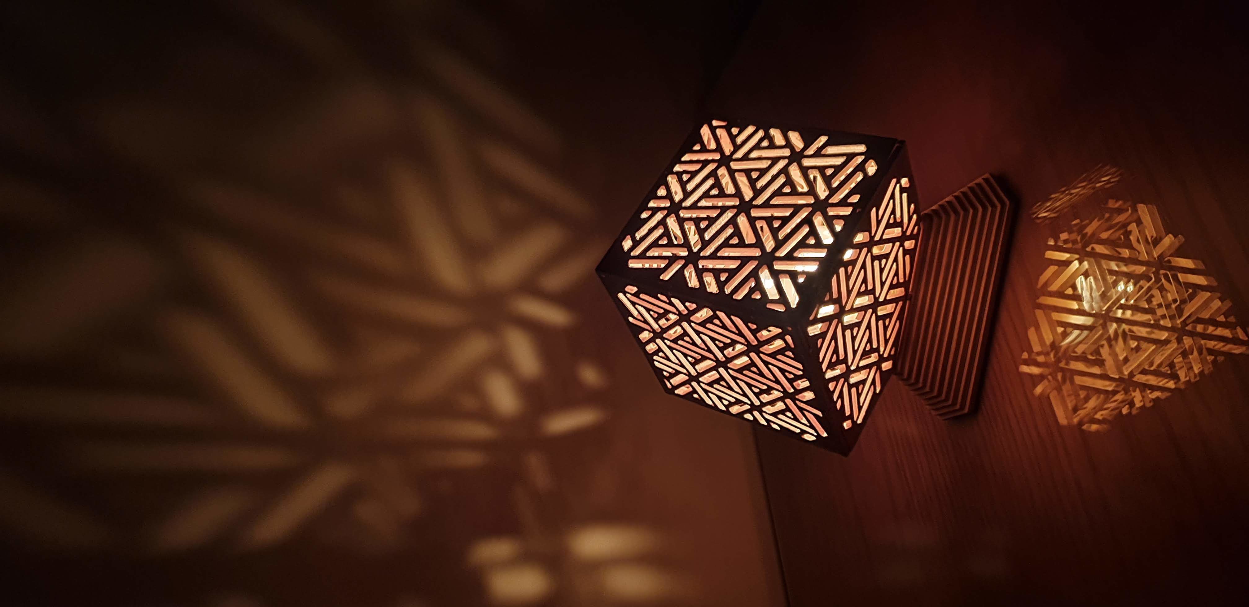 Shadow lights - Arabesque Wooden Box  3D model_14