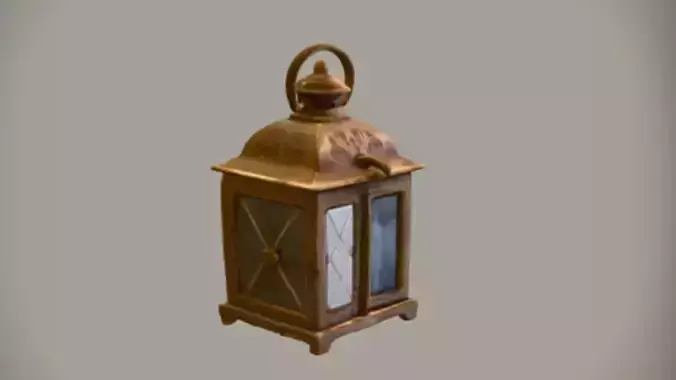 antique metal lantern