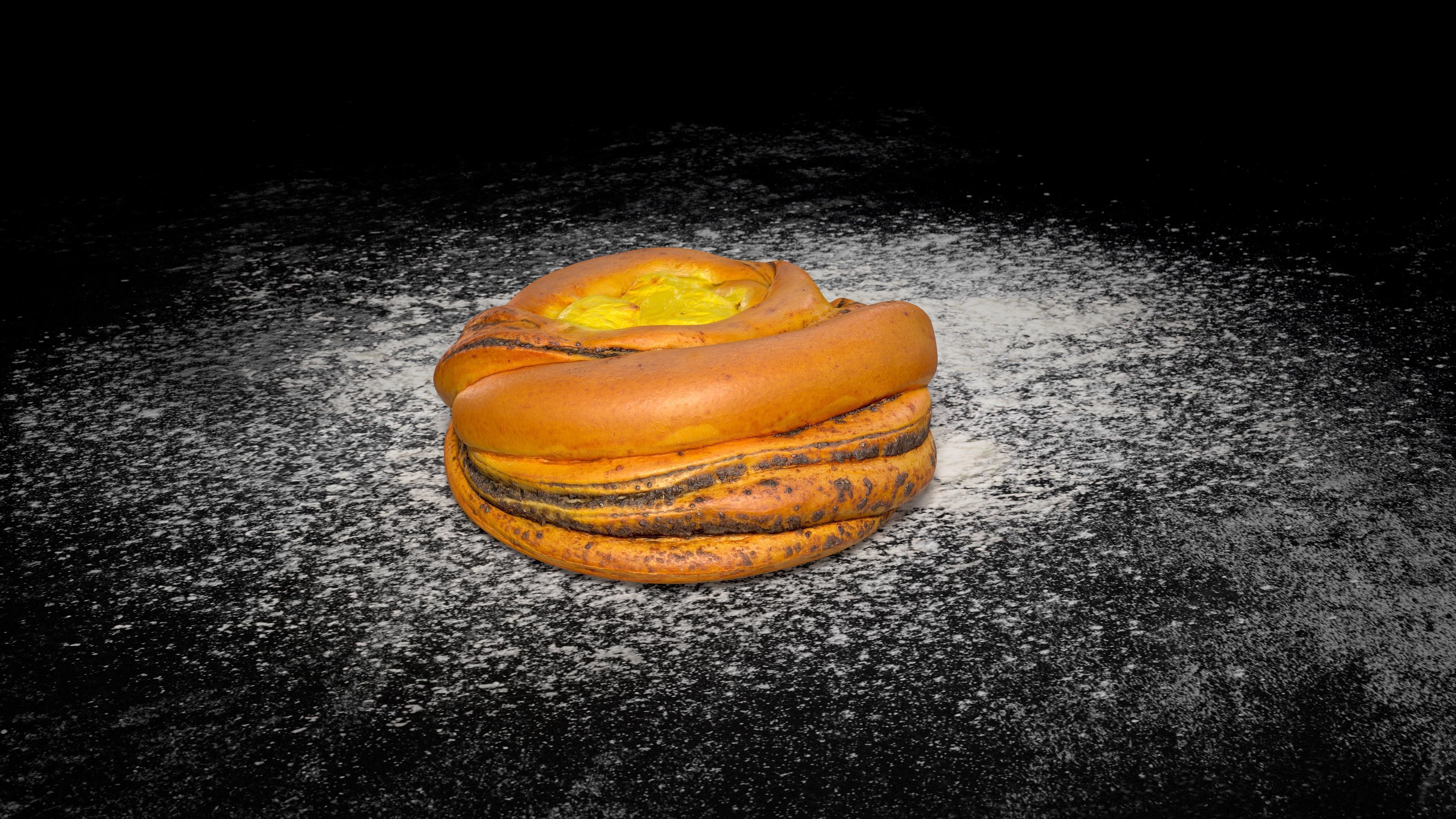 Bun with poppy seeds PBR Low-poly 3D model_3