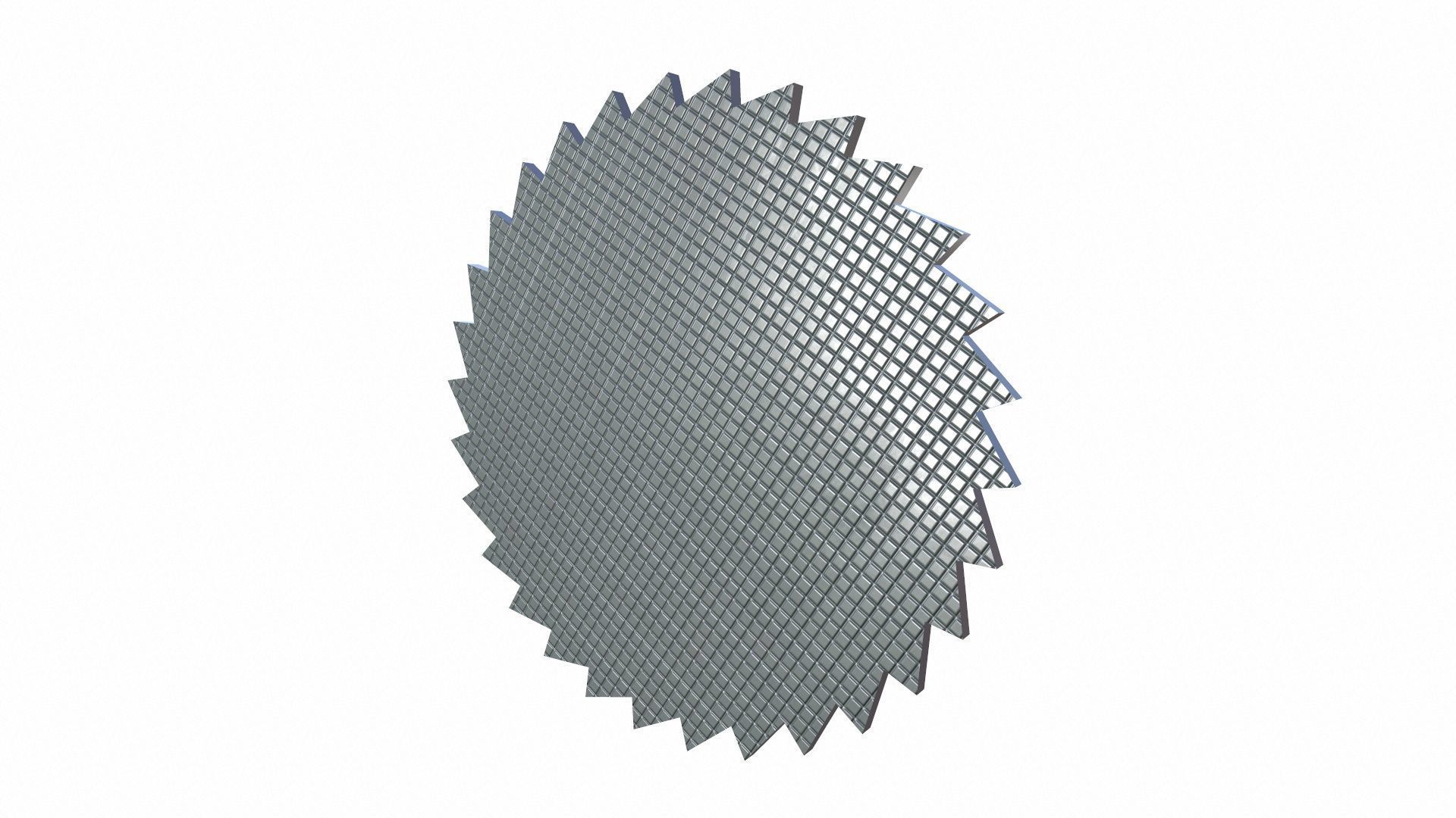 Set of Circular Saw Blade Low-poly 3D model_6