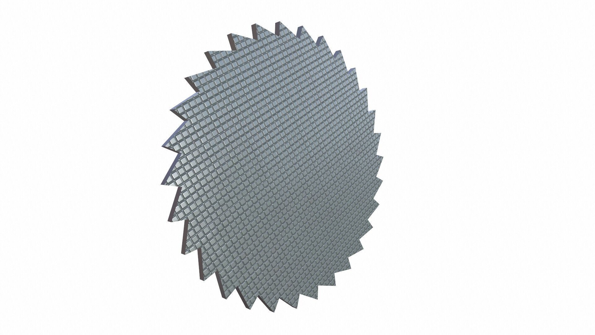 Set of Circular Saw Blade Low-poly 3D model_2