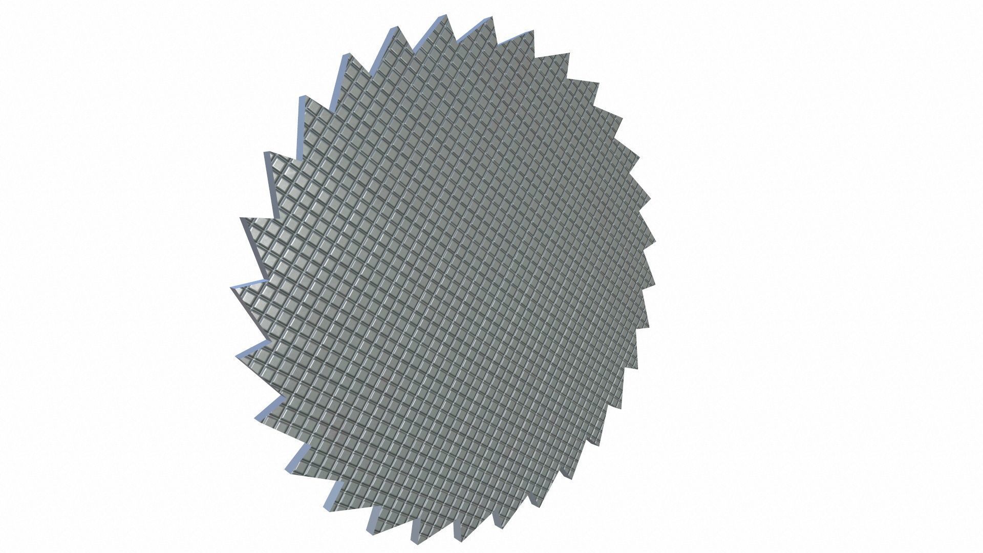 Set of Circular Saw Blade Low-poly 3D model_7