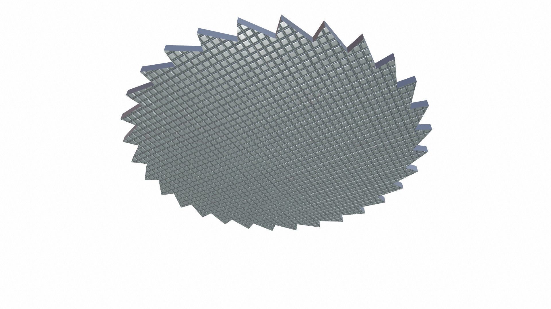 Set of Circular Saw Blade Low-poly 3D model_4
