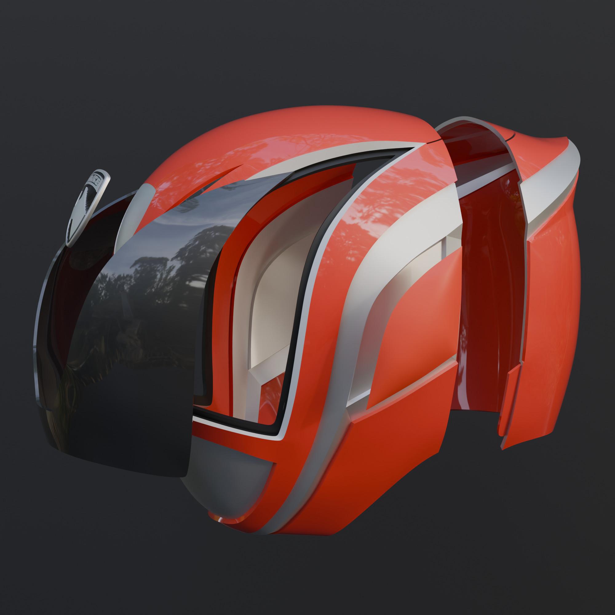 Power rangers SPD Dekaranger sentai Red Wearable 3D print model_4