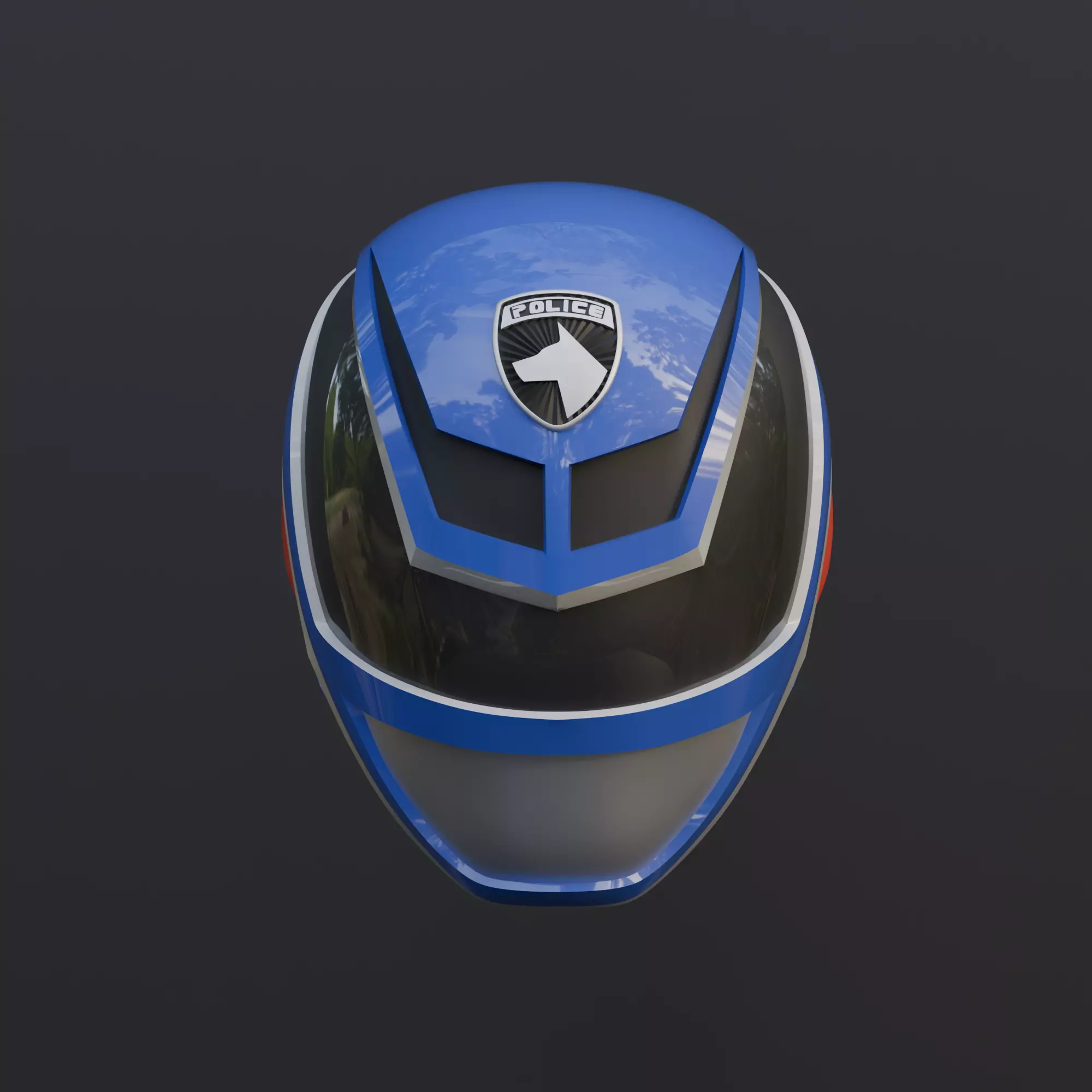 Power rangers SPD Dekaranger sentai Blue Wearable 3D print model_0