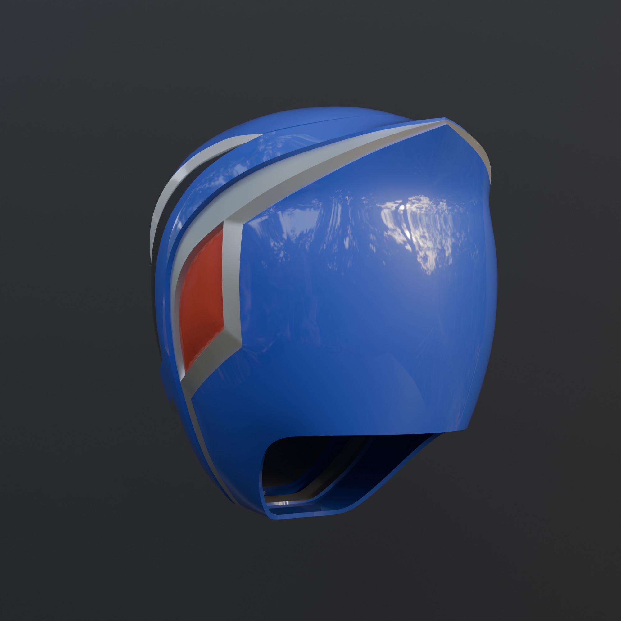 Power rangers SPD Dekaranger sentai Blue Wearable 3D print model_3