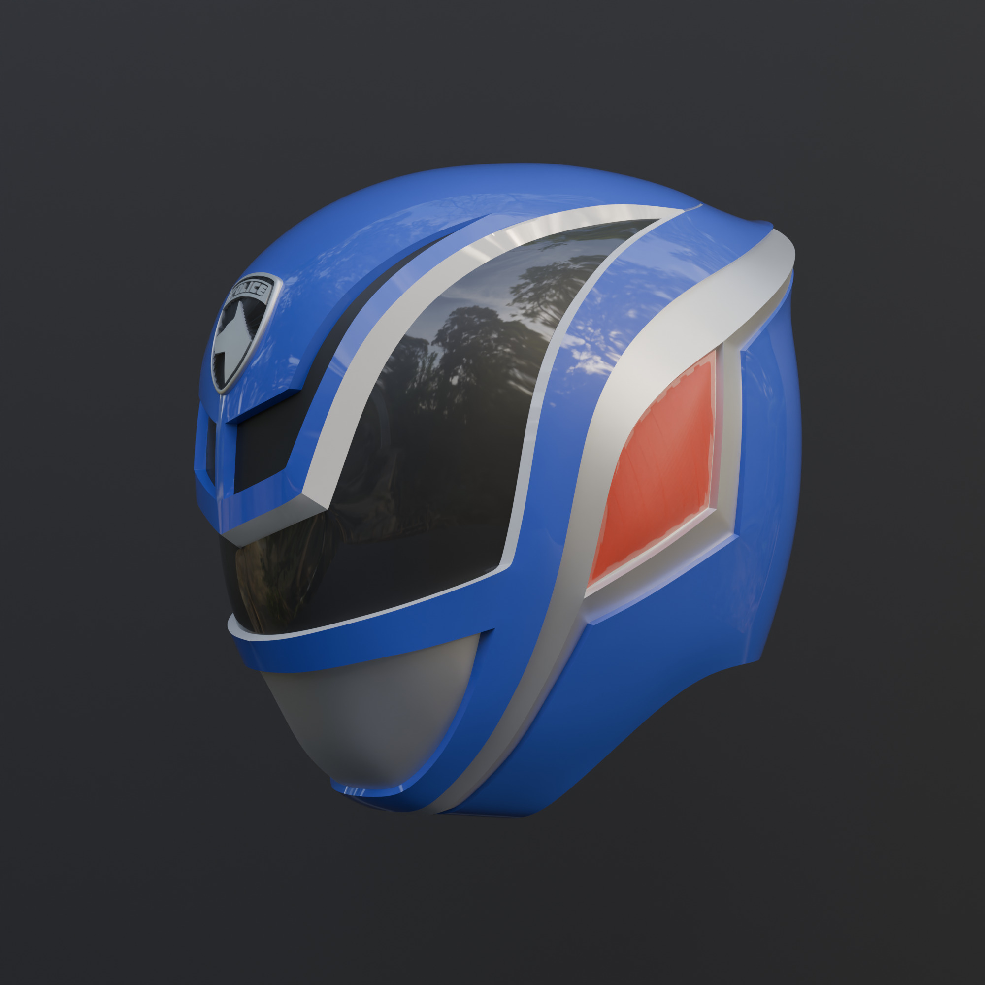 Power rangers SPD Dekaranger sentai Blue Wearable 3D print model_1