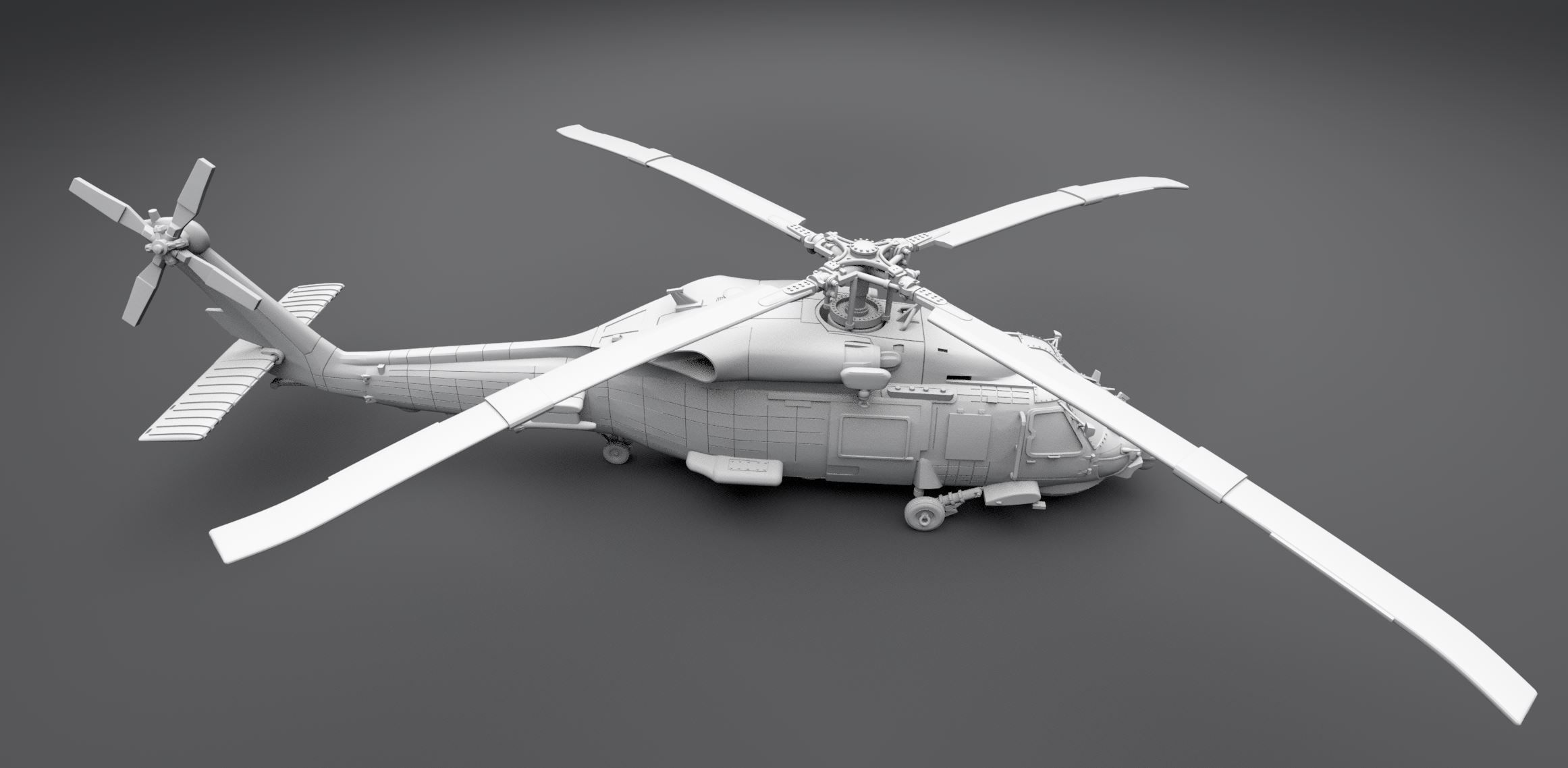 SeaHawk mini scale model 3D print model_3