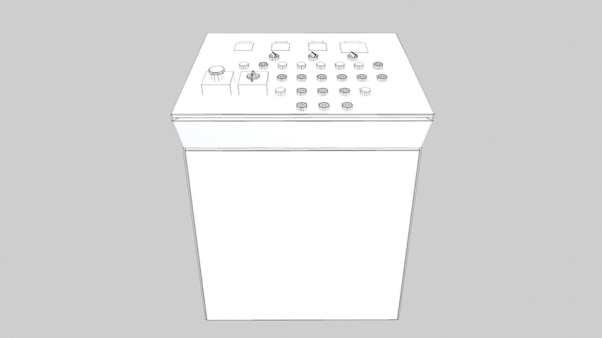 Control Panel Low-poly 3D model_16