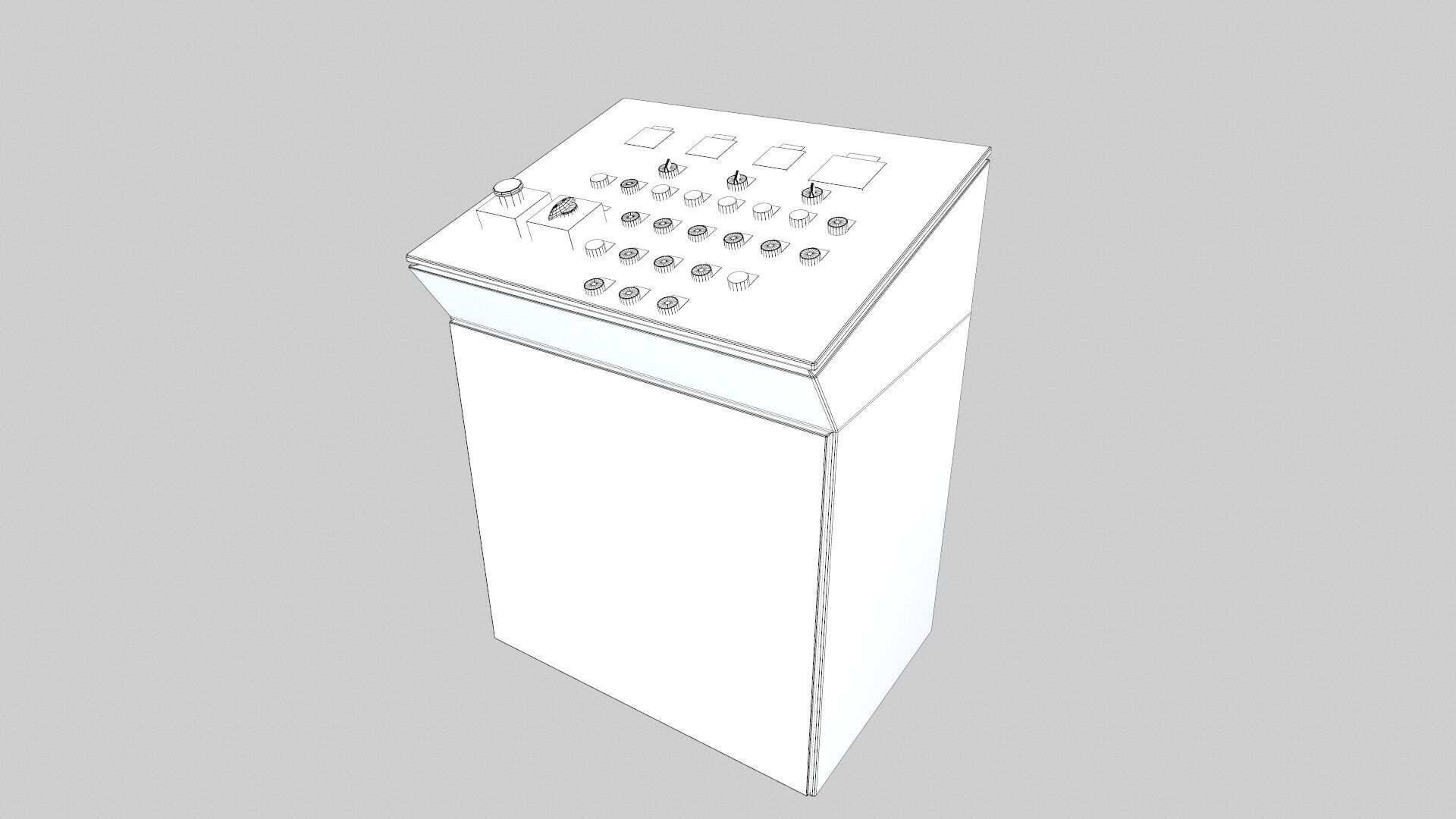 Control Panel Low-poly 3D model_19