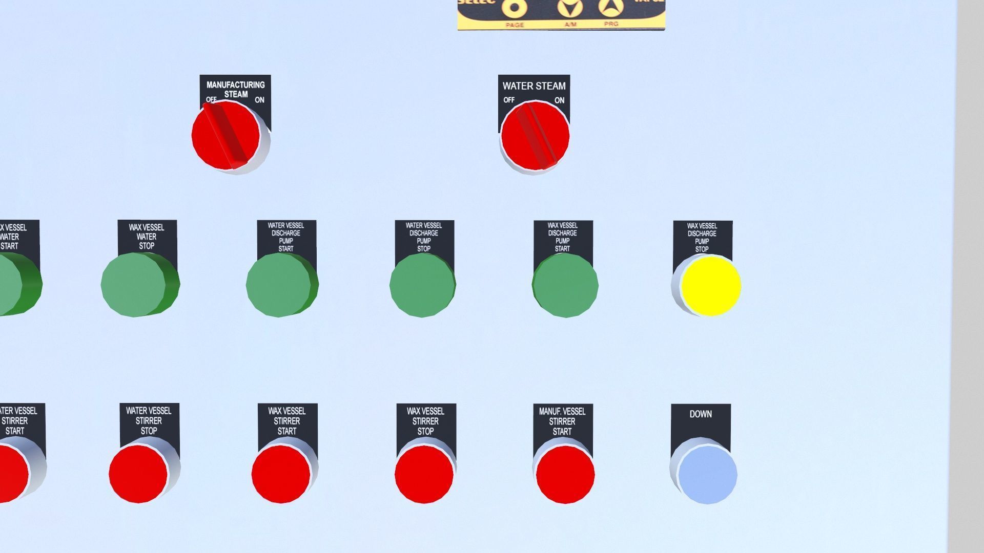 Control Panel Low-poly 3D model_9