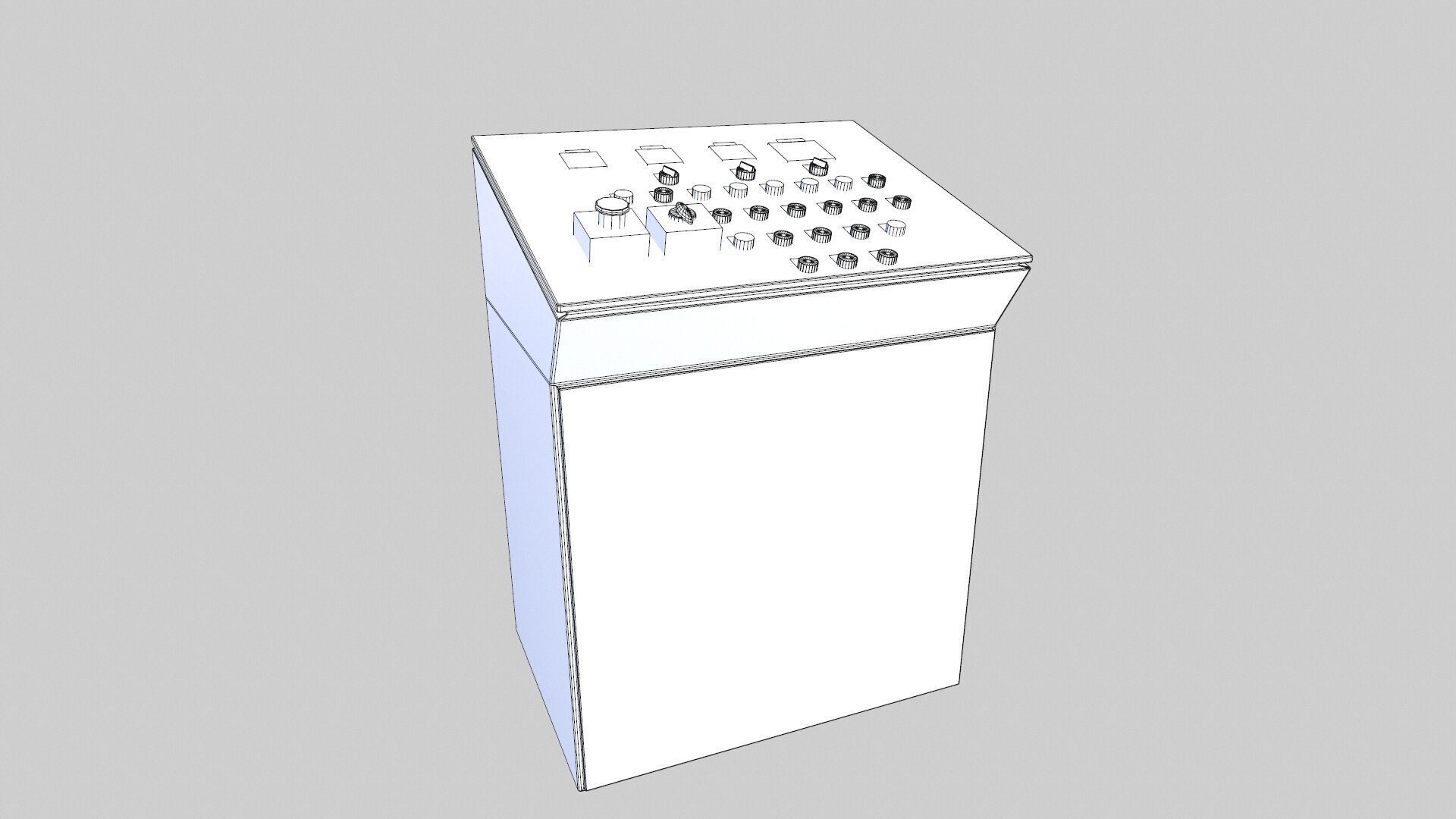 Control Panel Low-poly 3D model_18