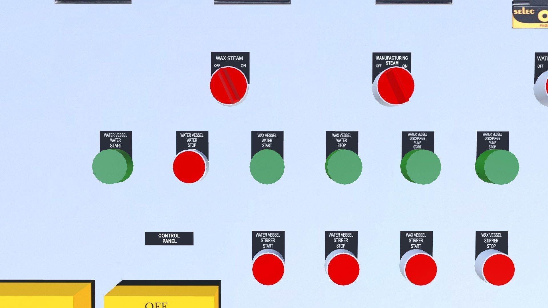 Control Panel Low-poly 3D model_8
