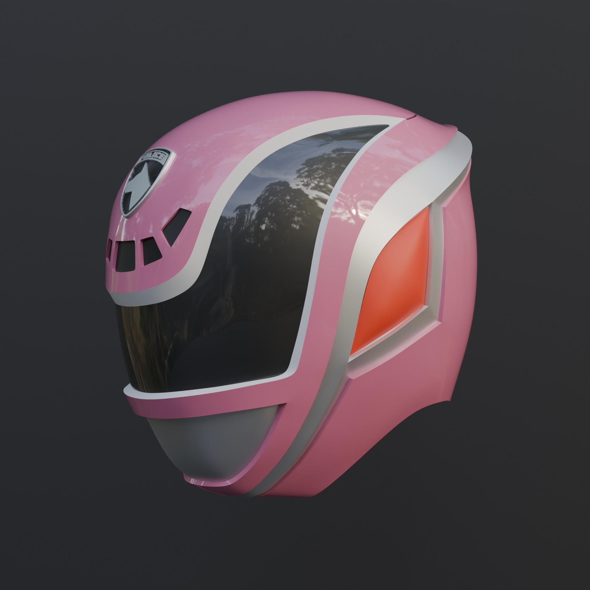 Power rangers SPD Dekaranger sentai Pink Wearable 3D print model_1