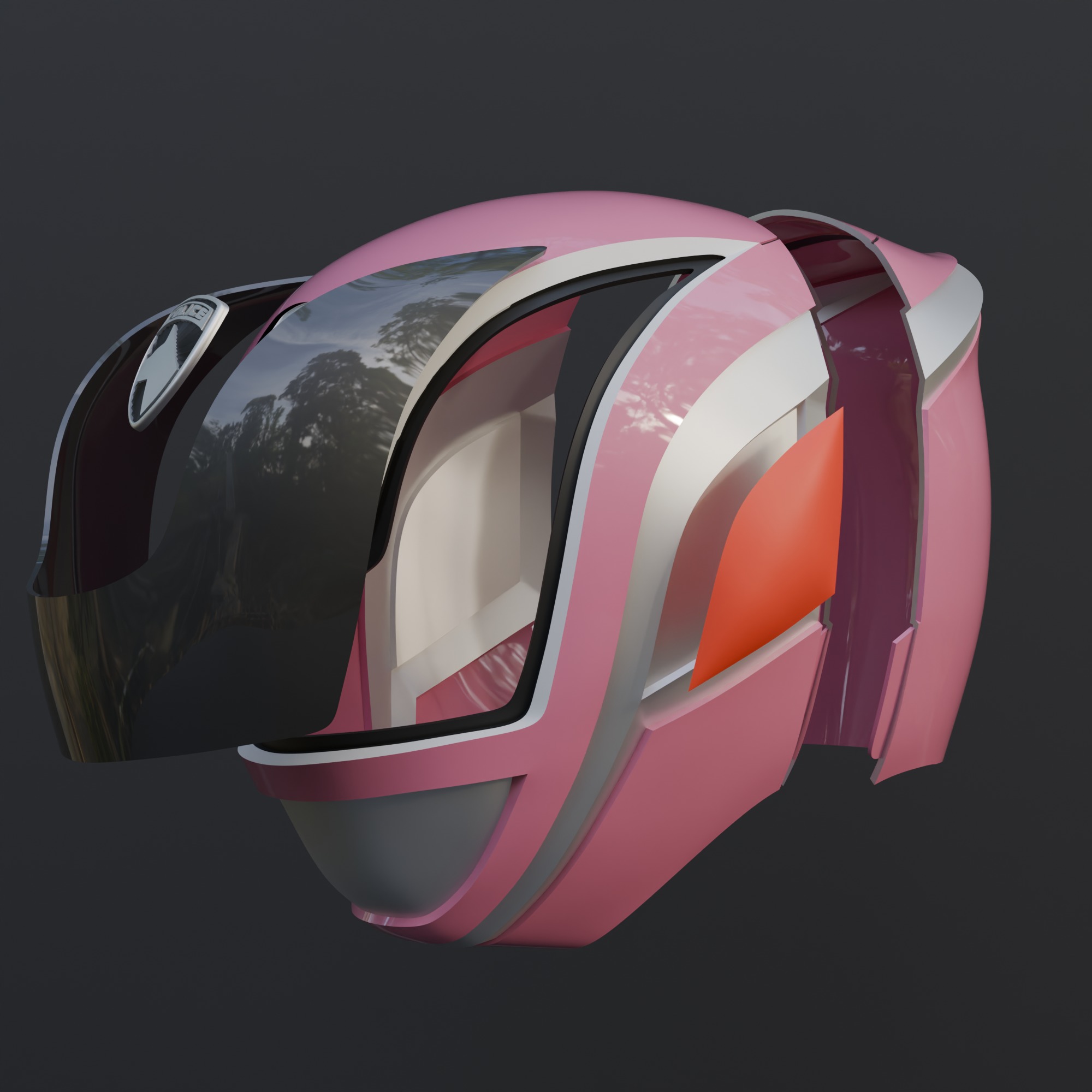 Power rangers SPD Dekaranger sentai Pink Wearable 3D print model_2