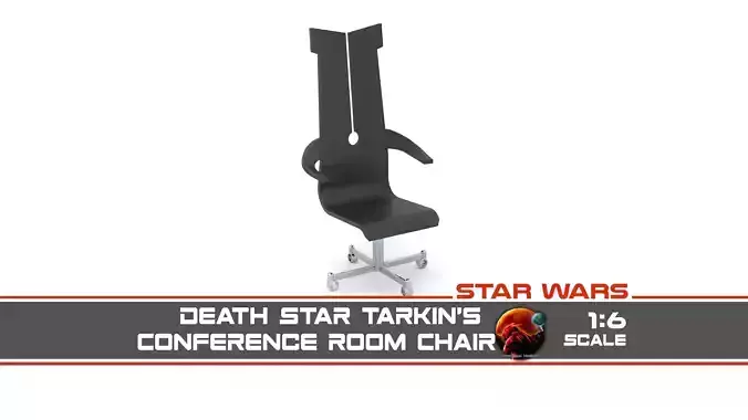 Death Star Conference Room Tarkins Chair 1-6 Scale Hottoys  3D print model