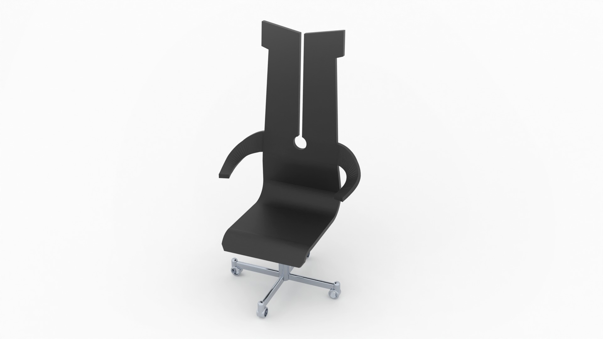 Death Star Conference Room Tarkins Chair 1-6 Scale Hottoys  3D print model_3