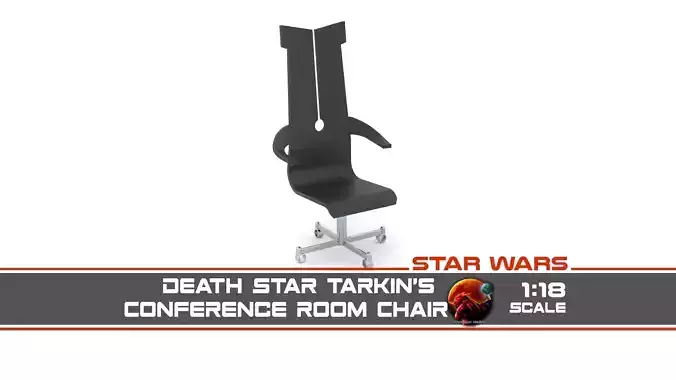 Death Star Conference Room Tarkins Chair 1-18 Scale Kenner 3D print model