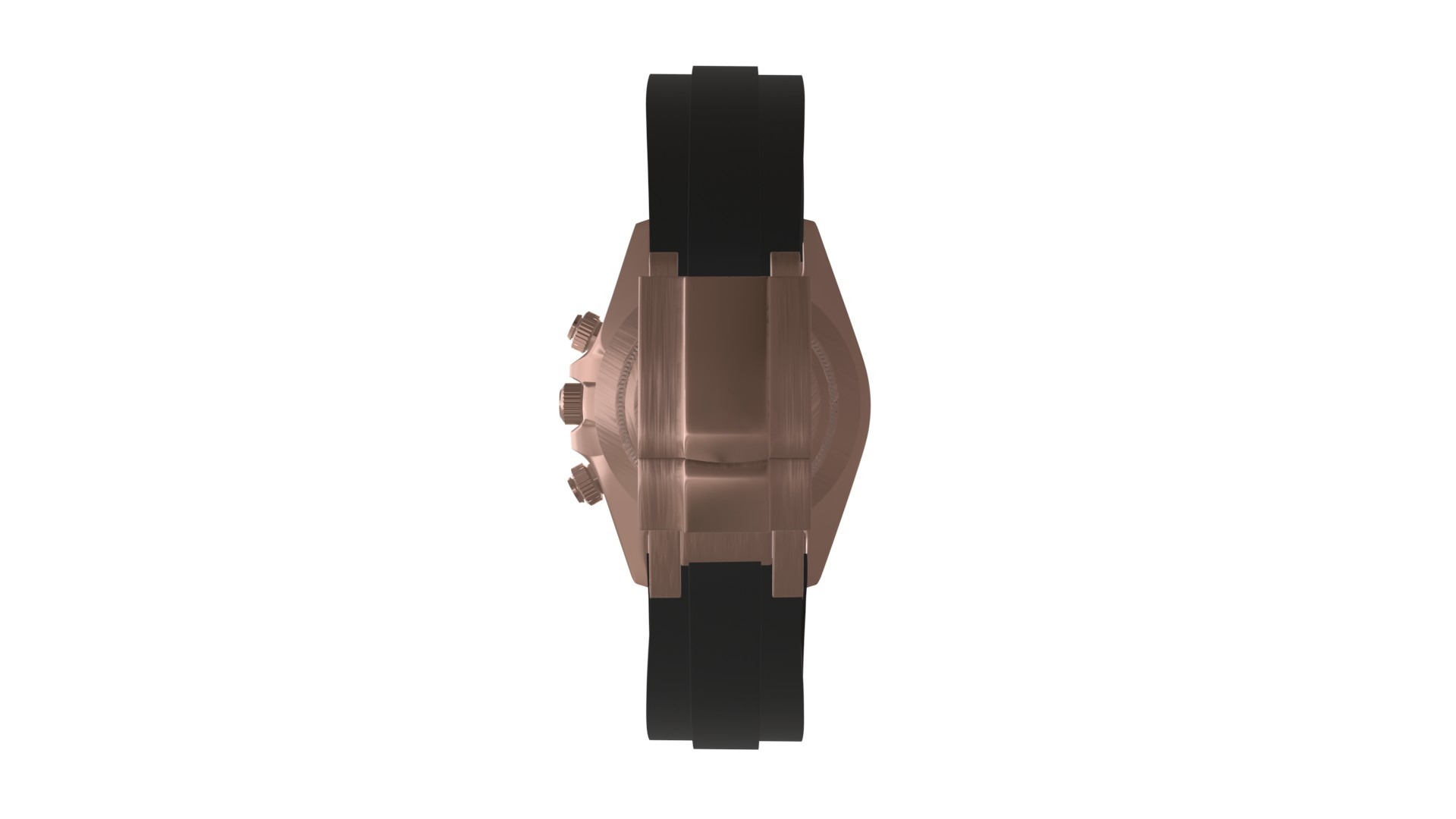 Watch Cosmograph Daytona Pink Gold - Sundust and Black Dial Low-poly 3D model_3