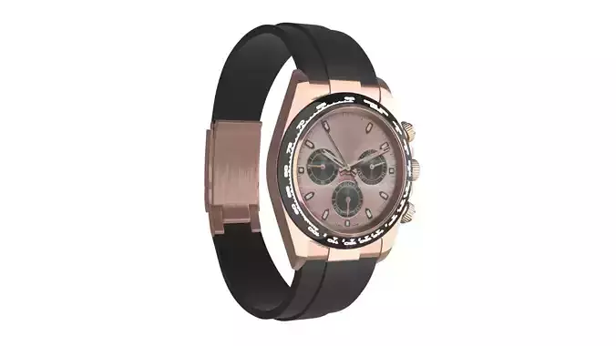 Watch Cosmograph Daytona Pink Gold - Sundust and Black Dial