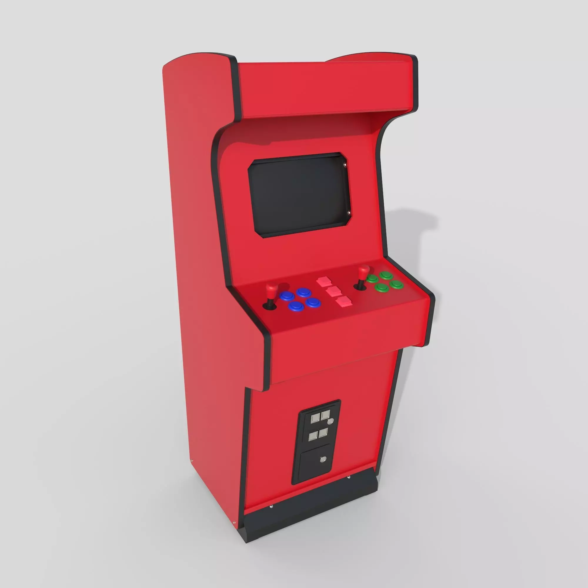 Atari Machine Low-poly 3D model