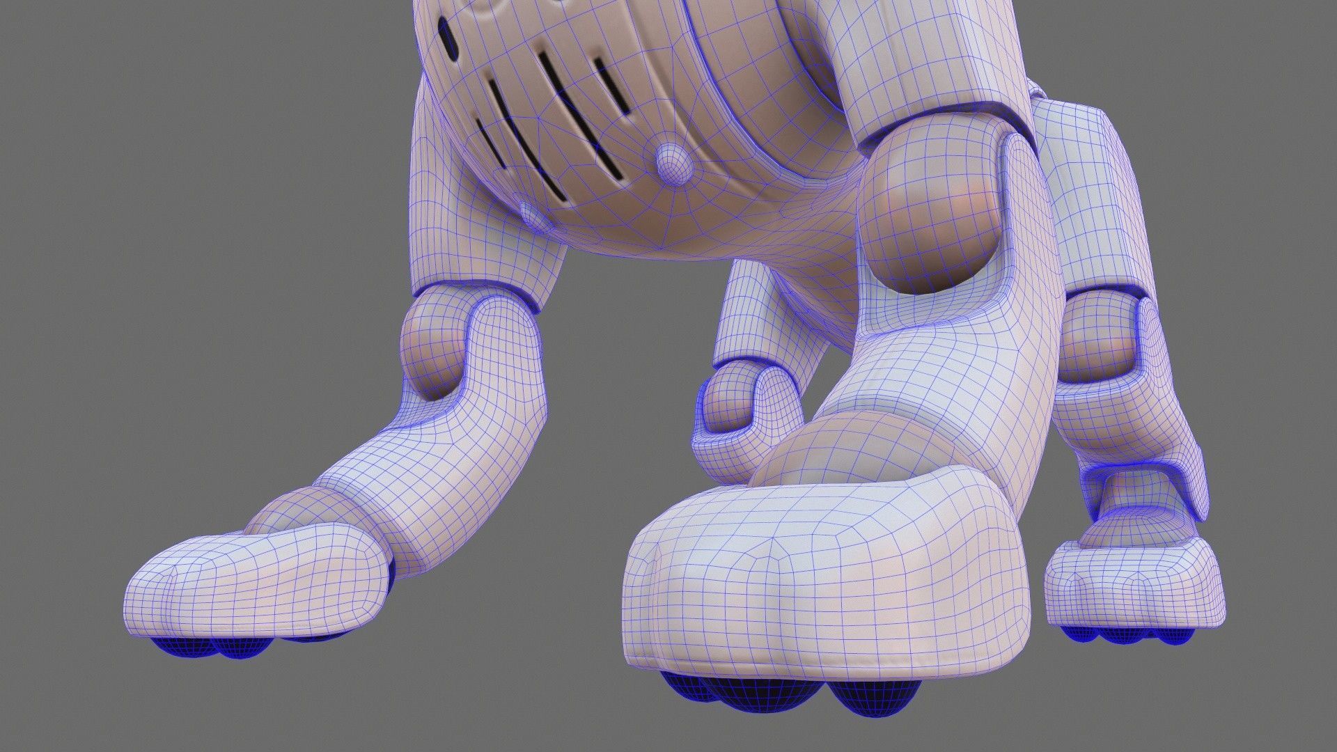 Sony Aibo Robotic Dog Low-poly 3D model_22