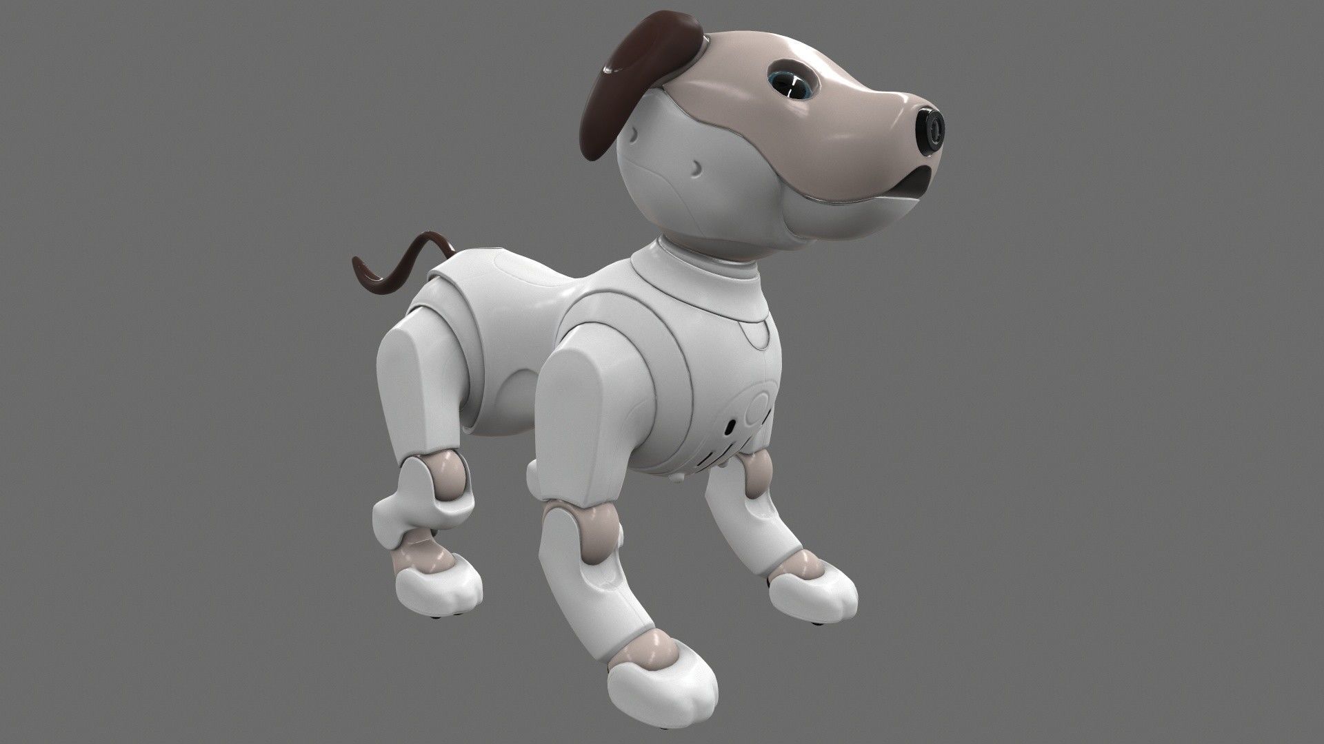 Sony Aibo Robotic Dog Low-poly 3D model_2