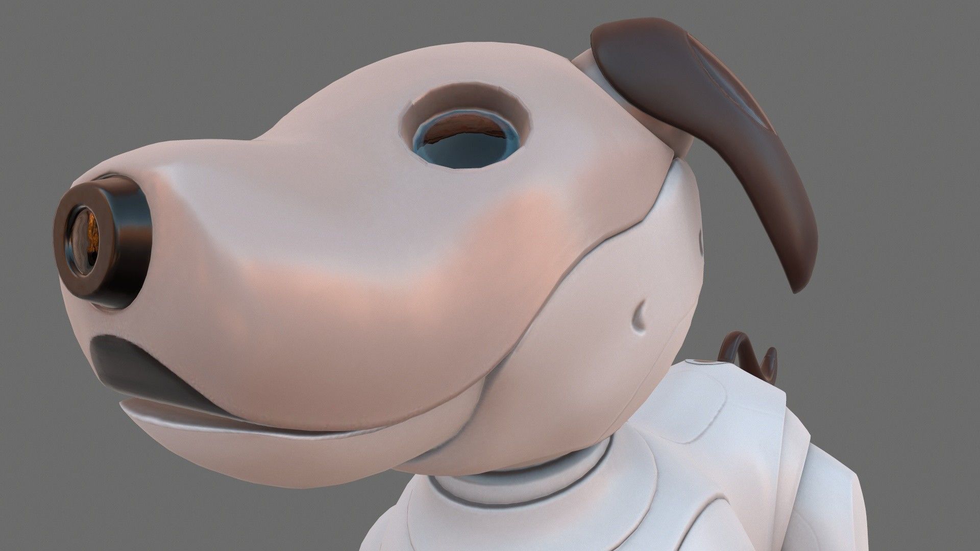 Sony Aibo Robotic Dog Low-poly 3D model_11