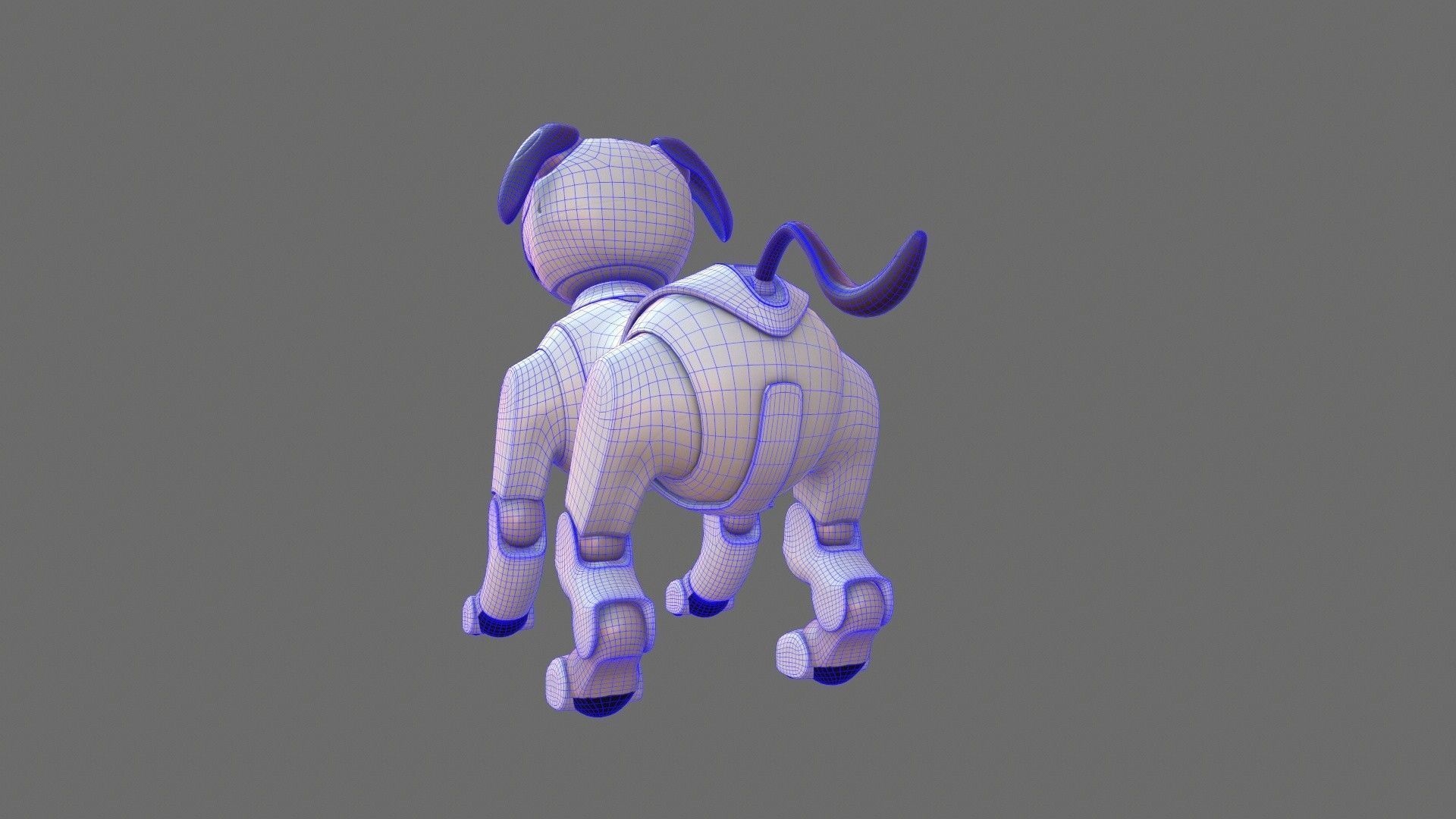 Sony Aibo Robotic Dog Low-poly 3D model_18