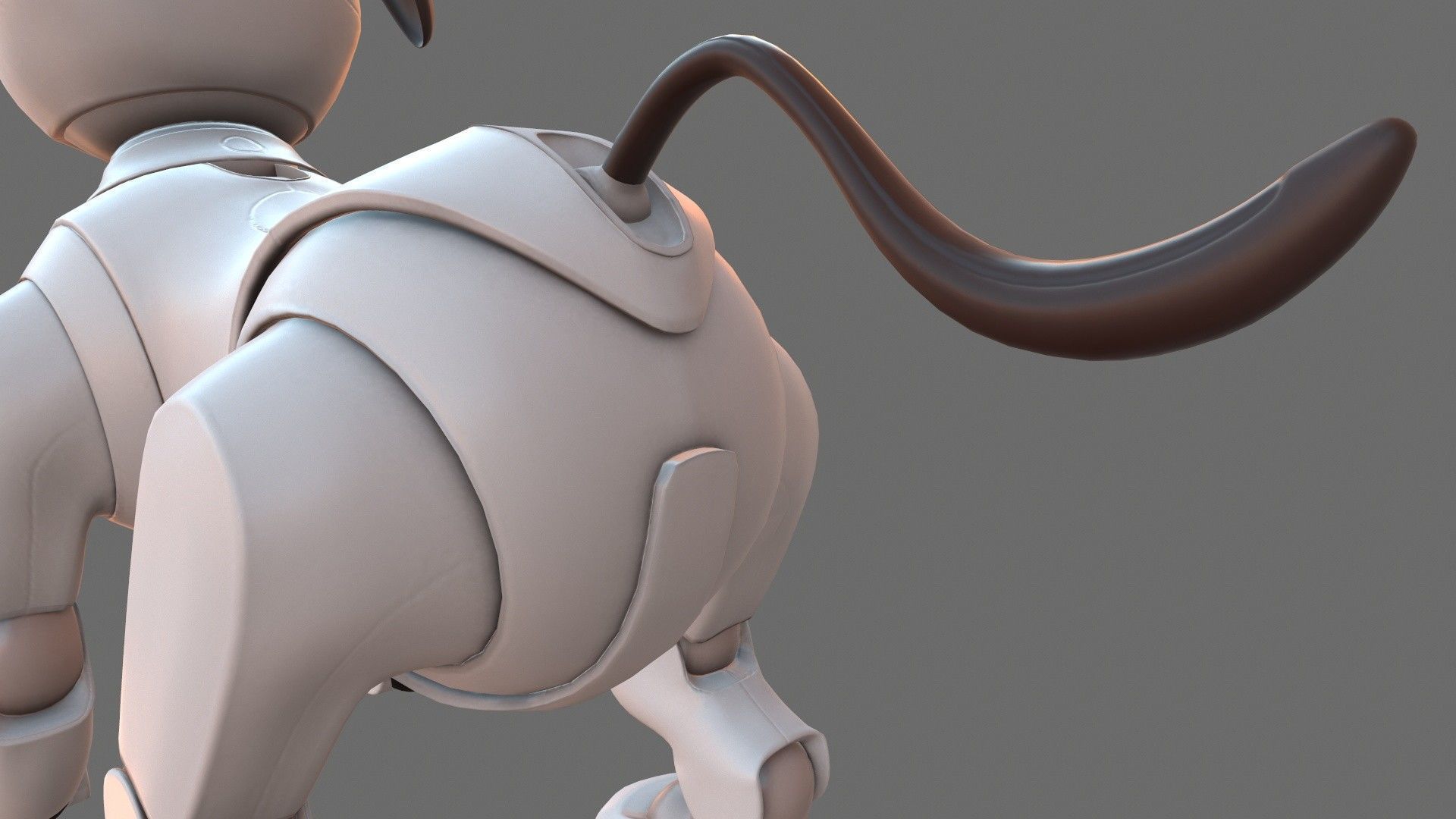 Sony Aibo Robotic Dog Low-poly 3D model_9