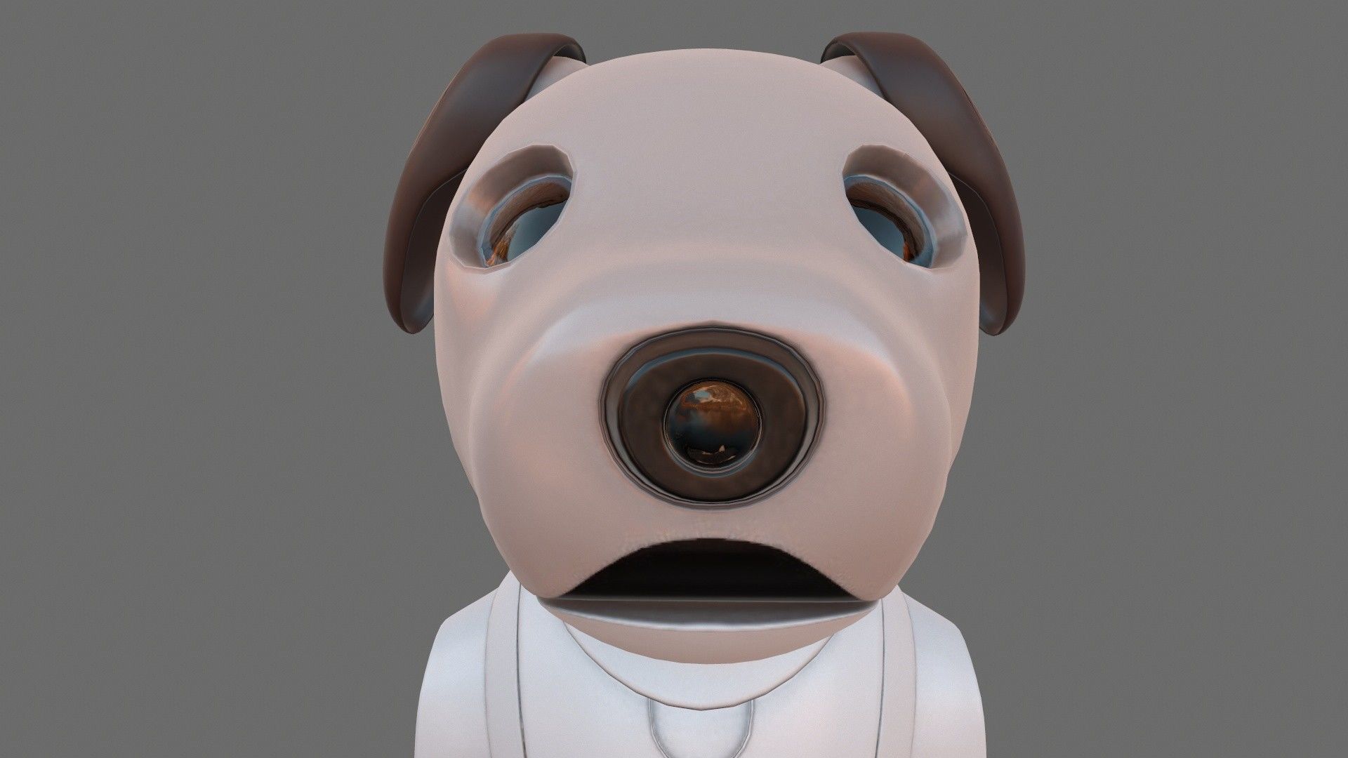 Sony Aibo Robotic Dog Low-poly 3D model_12