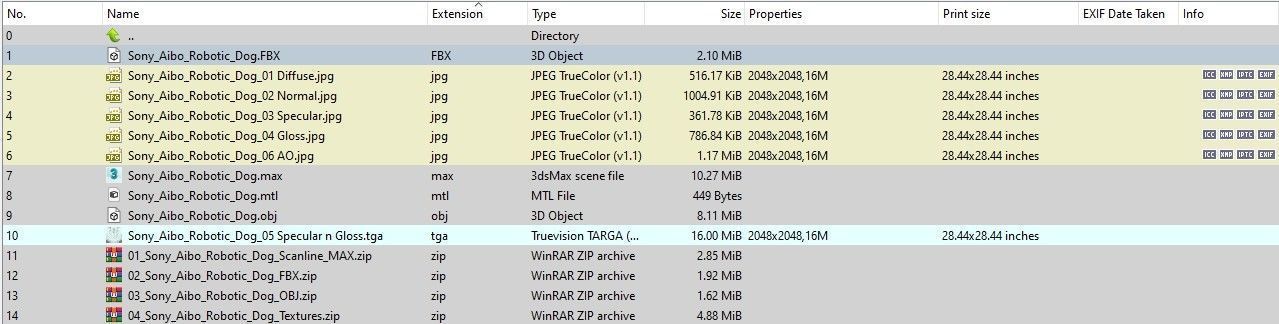Sony Aibo Robotic Dog Low-poly 3D model_27