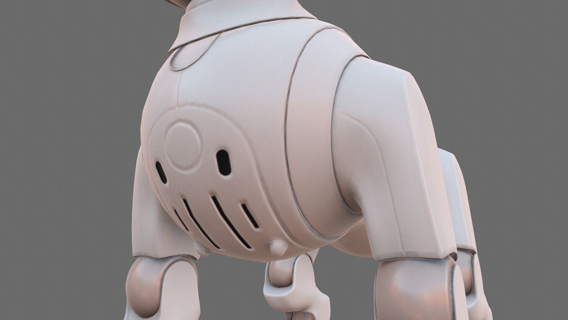 Sony Aibo Robotic Dog Low-poly 3D model_10