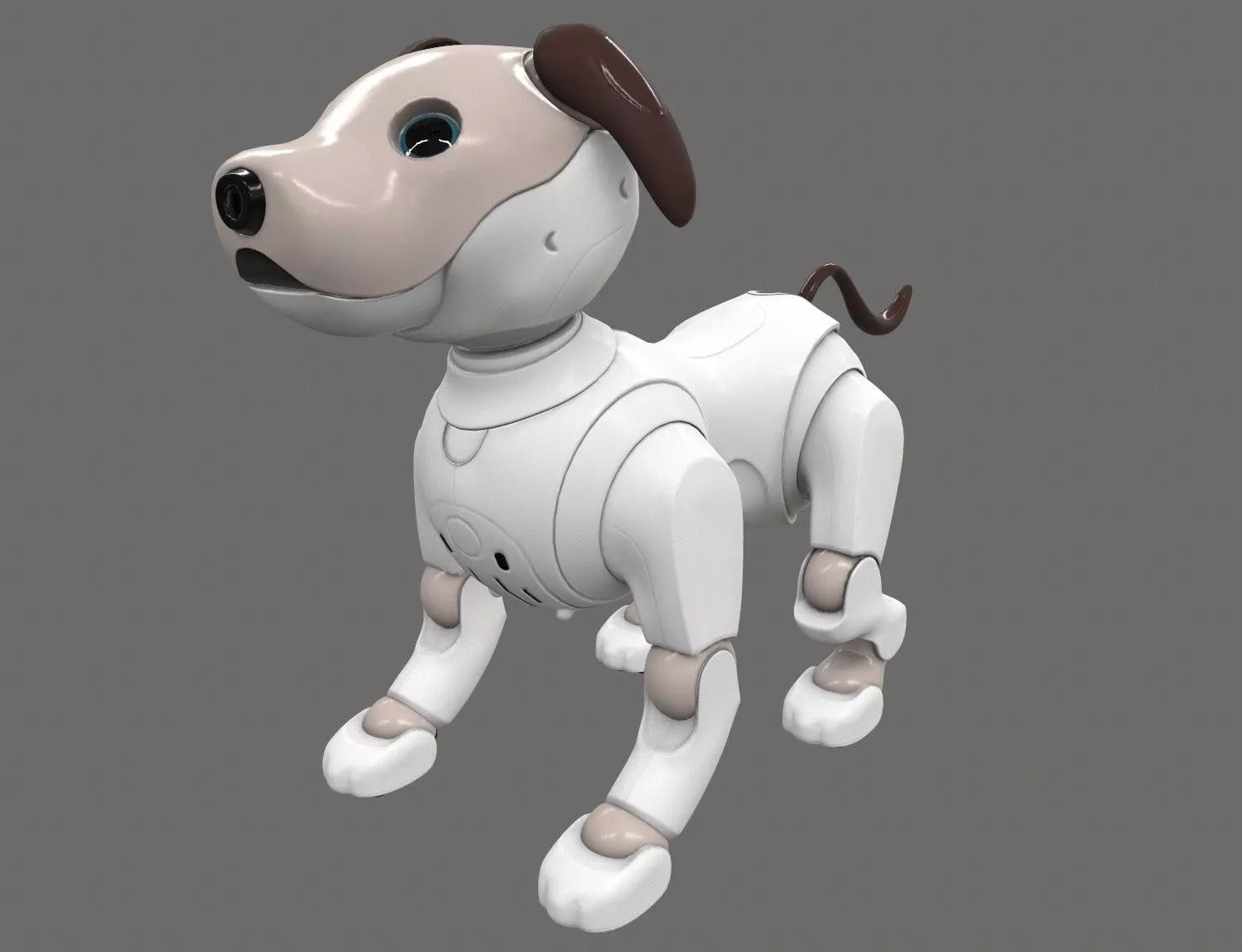 Sony Aibo Robotic Dog Low-poly 3D model_0