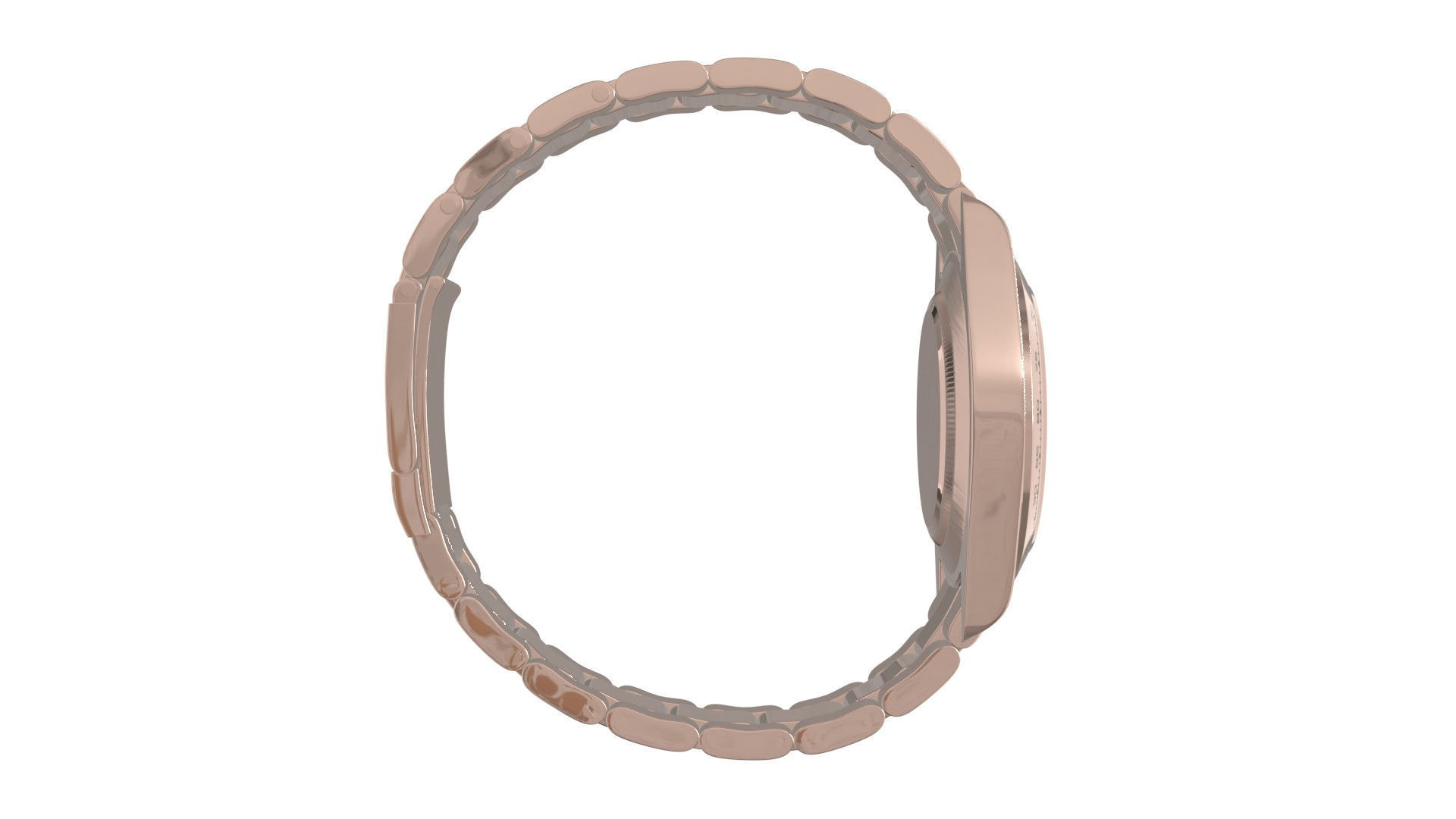 Watch Cosmograph Daytona Pink Gold - Black Dial Low-poly 3D model_3